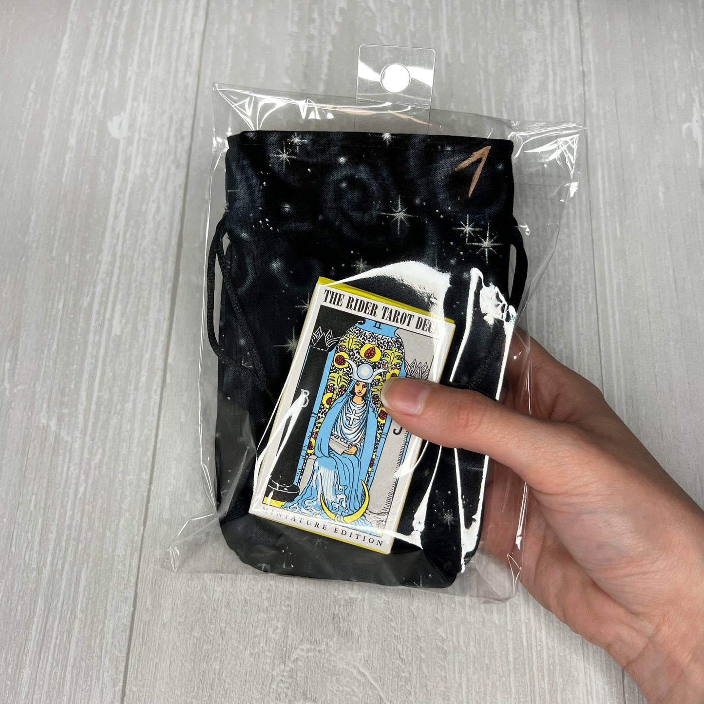 Miniature Rider-Waite® Tarot & Galactic Drawstring Bag