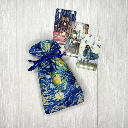 Mini Sized Starry Night Tarot Bag