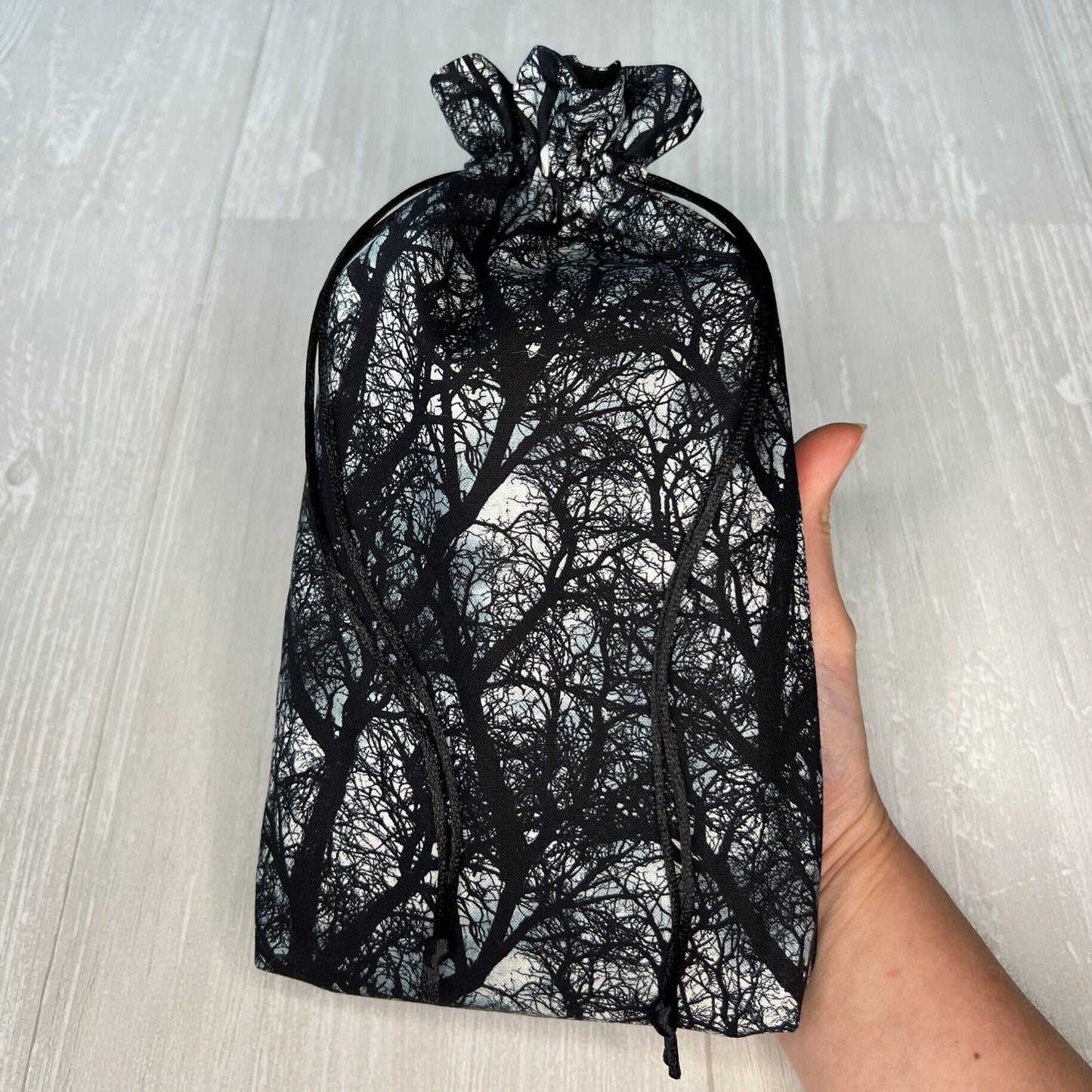 Forest Large Tarot Bag, Drawstring Pouch for Tarot & Oracle Deck, Divination Tools, Giant Tarot Deck, Witchcraft and Wiccan Gift Supplies
