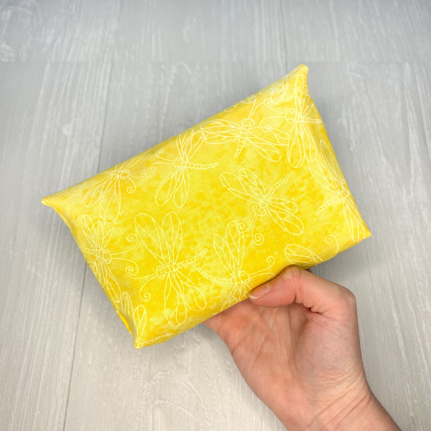 Yellow Dragonfly Tarot Pouch Clutch, Magnetic Clasp Pouch, Tarot Bag, Tarot Reading Supplies & Accessories, Tarot Card Storage Holder