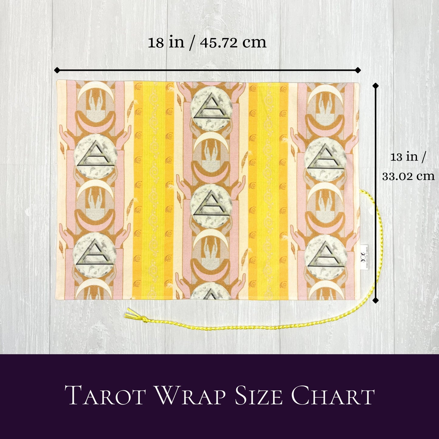 Air Symbol Tarot Wrap, Elemental Tarot Deck Storage Cloth, Tarot Card Holder, Pagan Witchcraft Wiccan Divination Supplies, Tarot Accessories