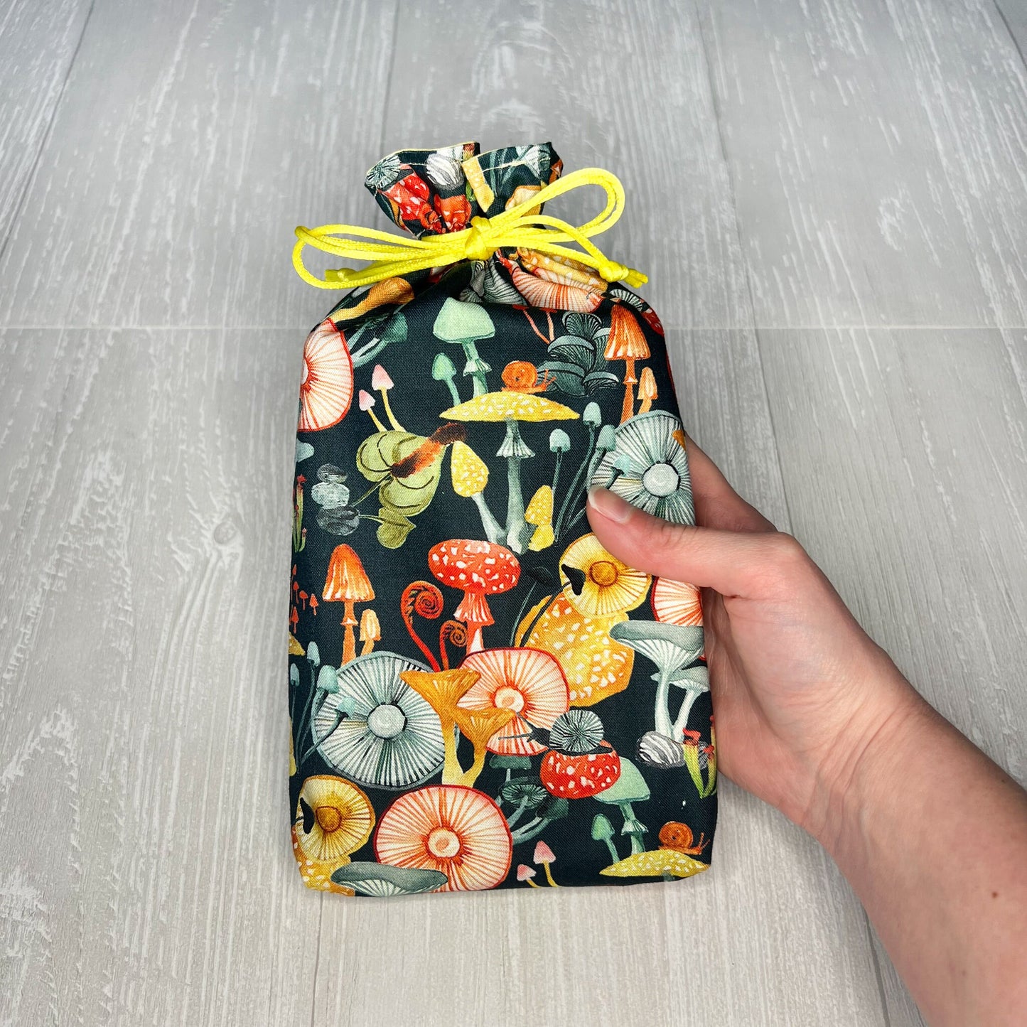 Large Mushroom Tarot Deck Bag, Oracle Card Drawstring Pouch, Deck Storage Holder, Pagan Witchcraft Divination Tools Gifts & Supplies
