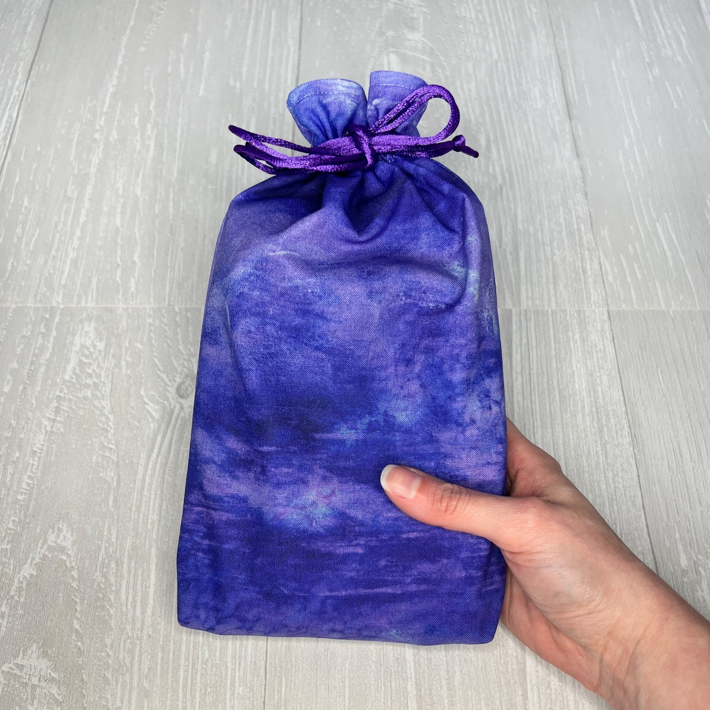 Large Blue & Purple Tarot Deck Bag, Oracle Card Drawstring Pouch, Deck Storage Holder, Pagan Witchcraft Divination Tools Gifts and Supplies