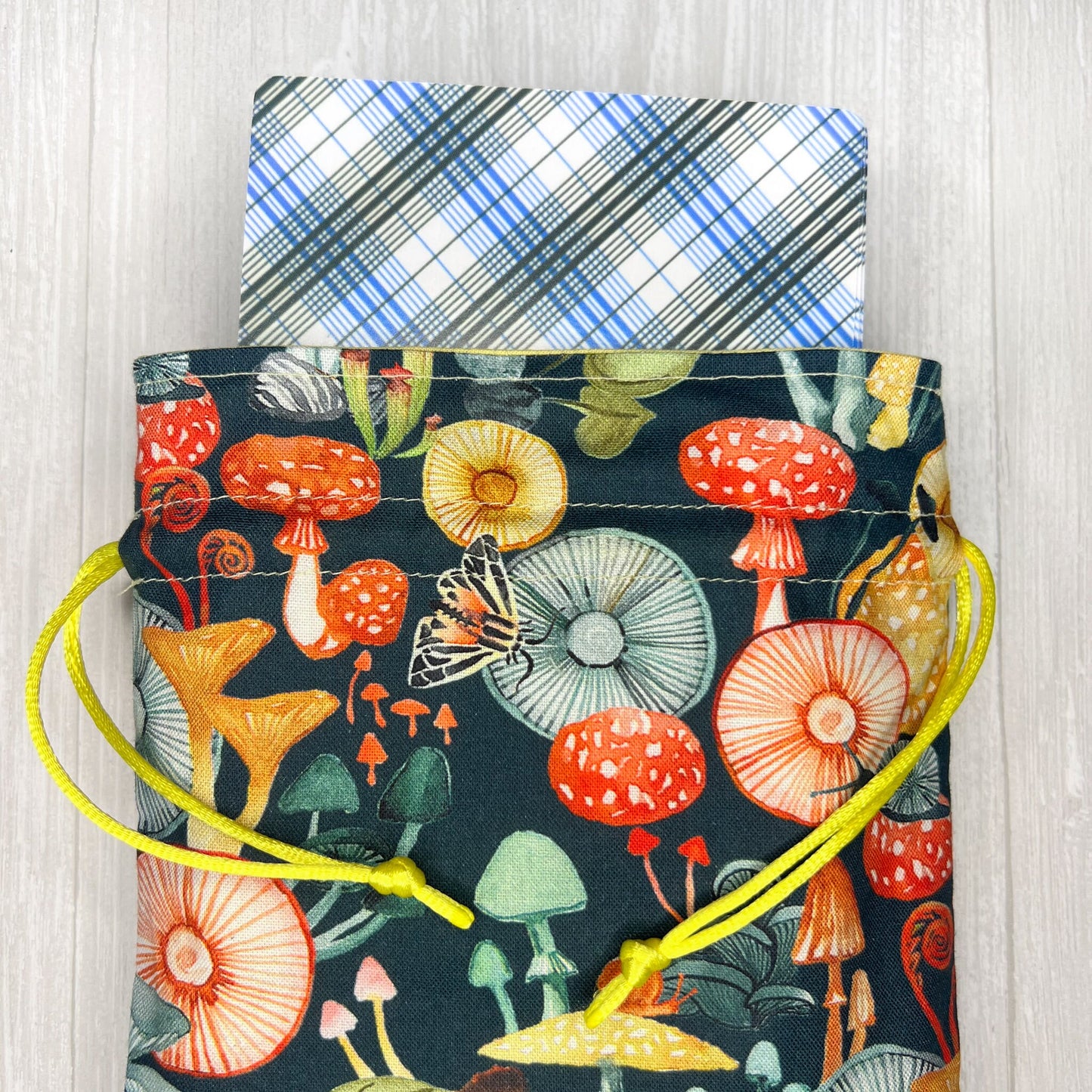 Large Mushroom Tarot Deck Bag, Oracle Card Drawstring Pouch, Deck Storage Holder, Pagan Witchcraft Divination Tools Gifts & Supplies
