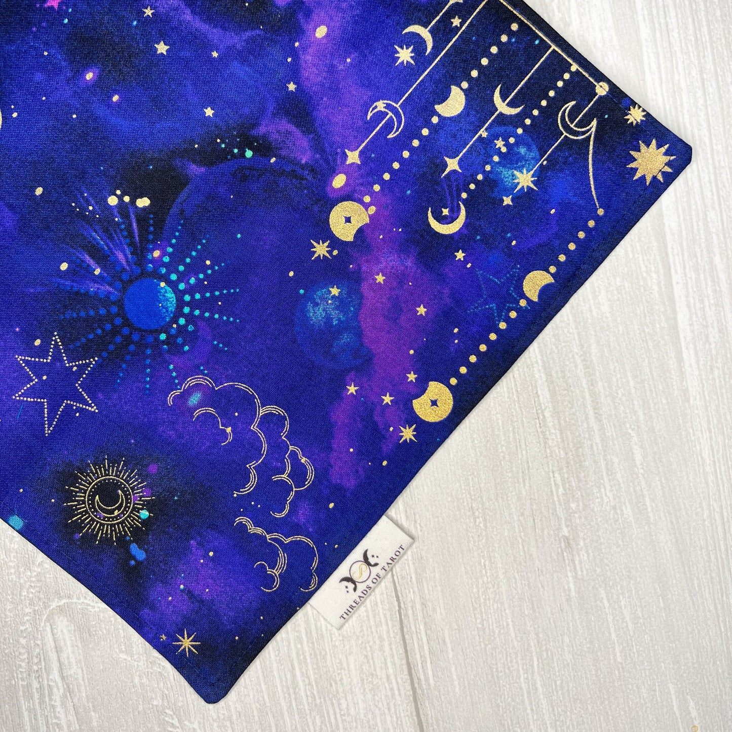 Celestial Altar Cloth, Rectangle Tarot Reading Cloth, Ritual Cloth, Rune Casting, Tarot Supplies, Witchy Gift Supplies, Divination Tools