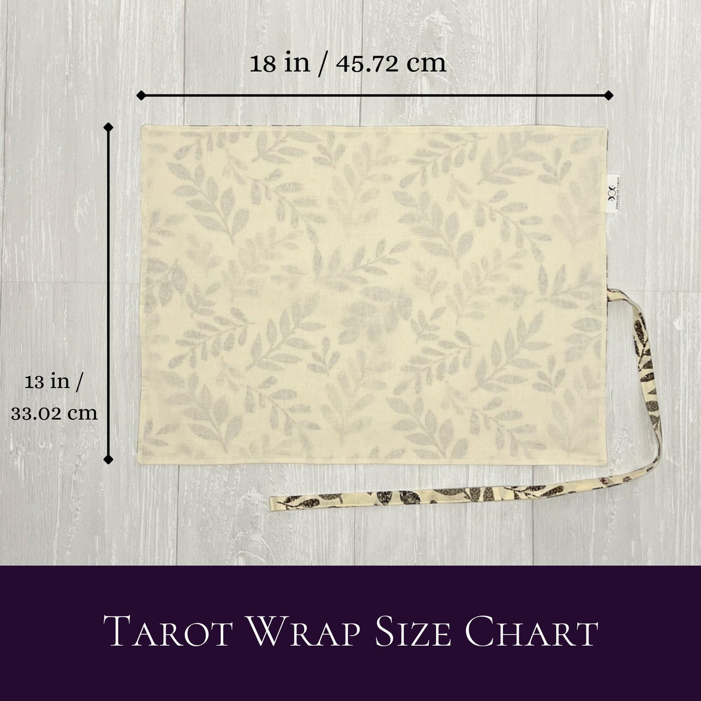 Beige Tarot Wrap, Tarot Deck Storage Cloth, Tarot Card Holder, Pagan Witchcraft Wiccan Divination Tools & Supplies, Tarot Accessories