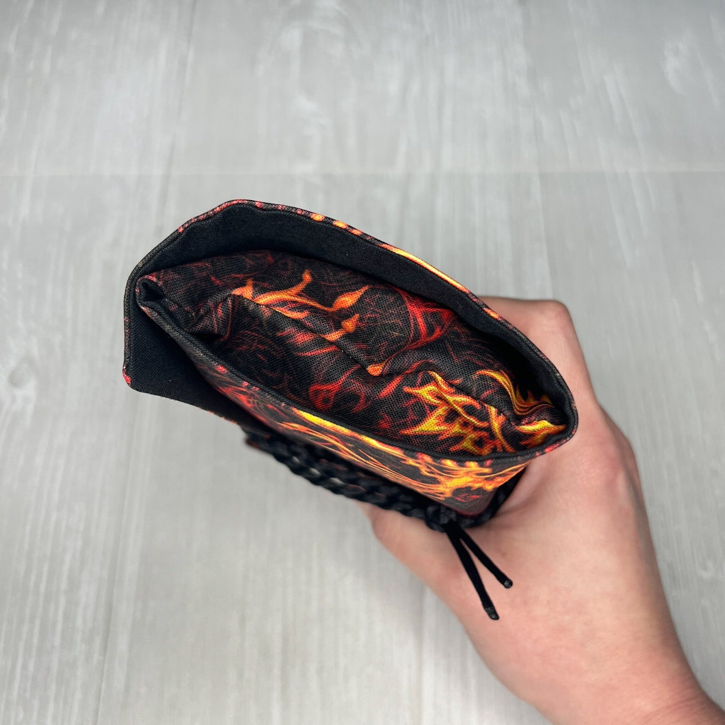 Phoenix Tarot Wrap, Red Flame Tarot Fold Over Pouch, Tarot Supplies & Accessories, Tarot Card Holder, Divination Tools, Tarot Reader Gift