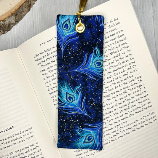 Fabric Bookmarks / Witchy Book Accessories / Book Page Holder / Book of Shadows & Spell Book Mark / Book Gifts / Metallic Unique Bookmark