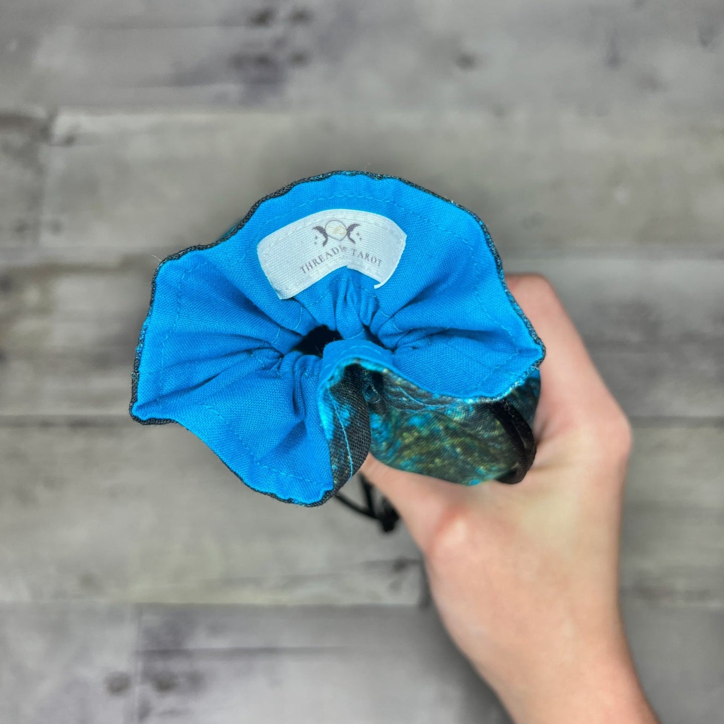 Mini Sized Blue Galactic Tarot Bag