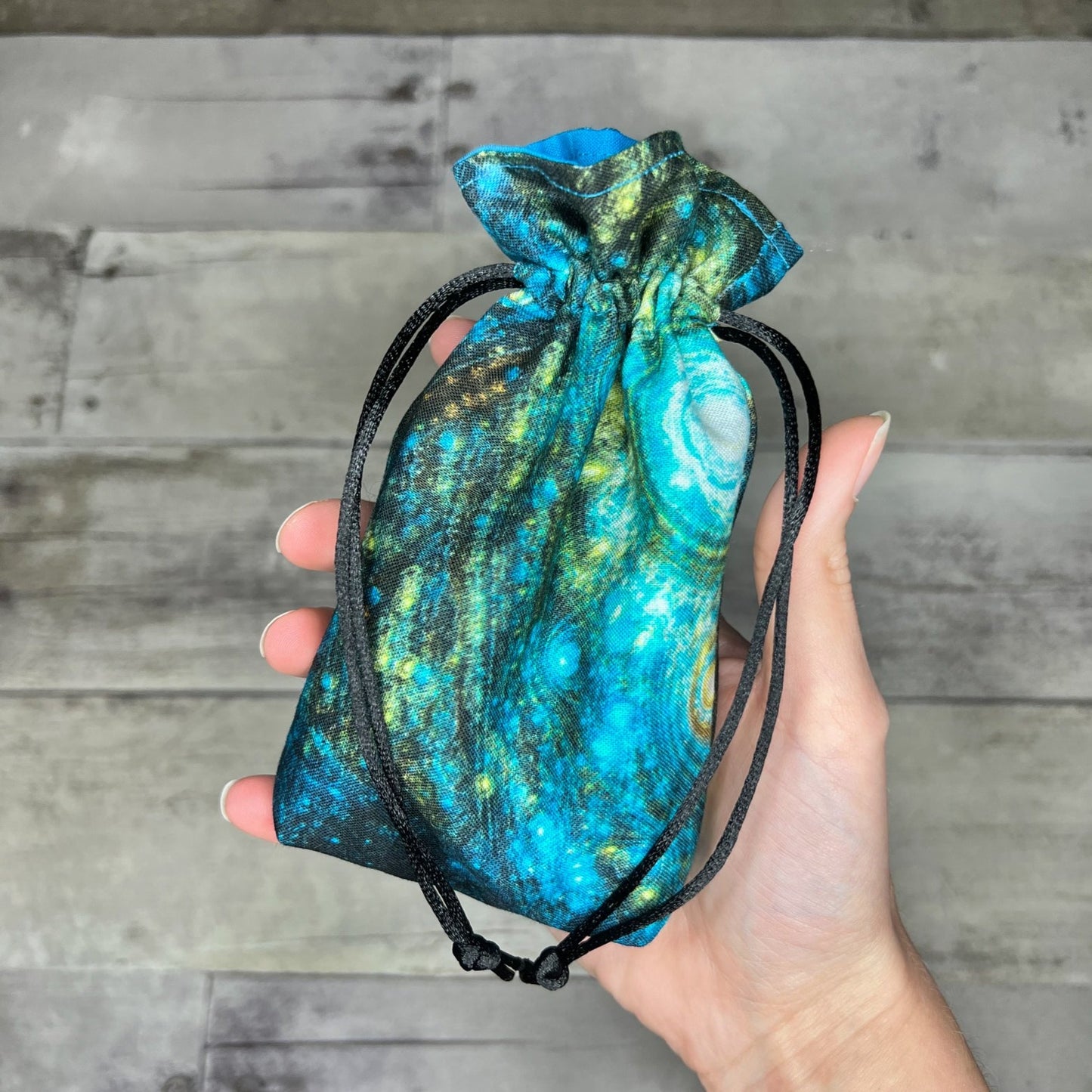 Mini Sized Blue Galactic Tarot Bag