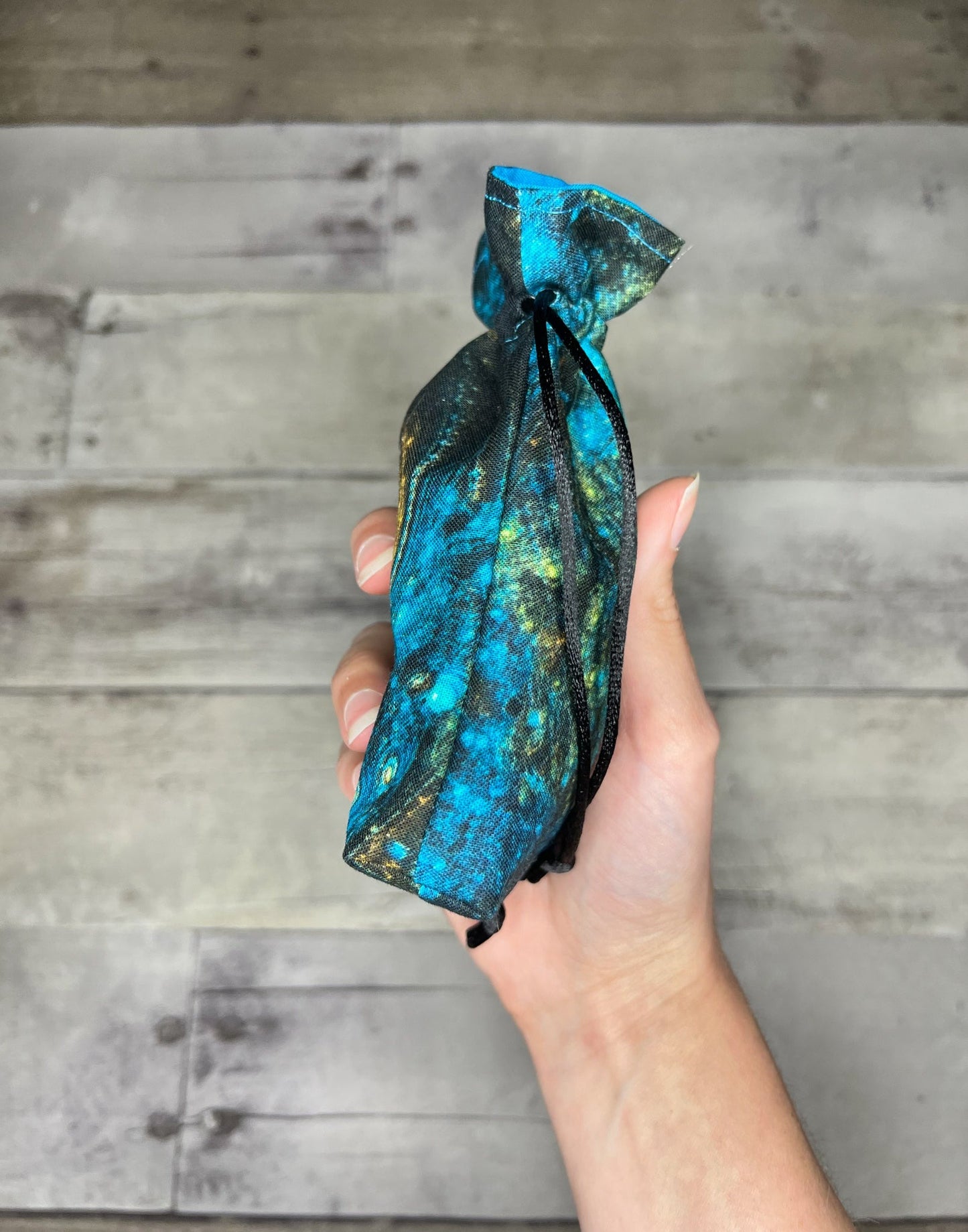 Mini Sized Blue Galactic Tarot Bag