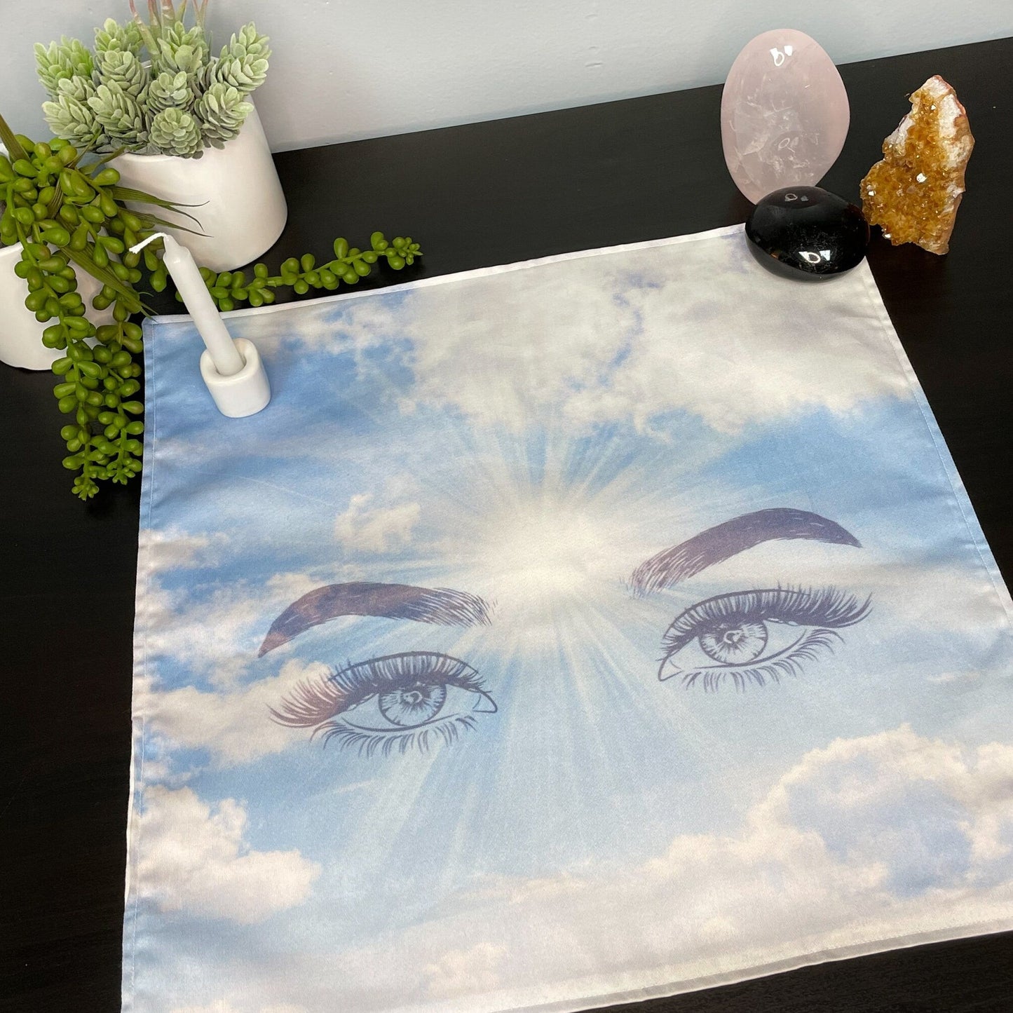 Eyes in the Sky Tarot Altar Cloth - 14"x14"
