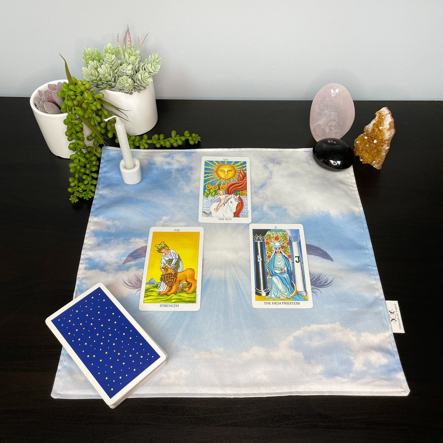 Eyes in the Sky Tarot Altar Cloth - 14"x14"