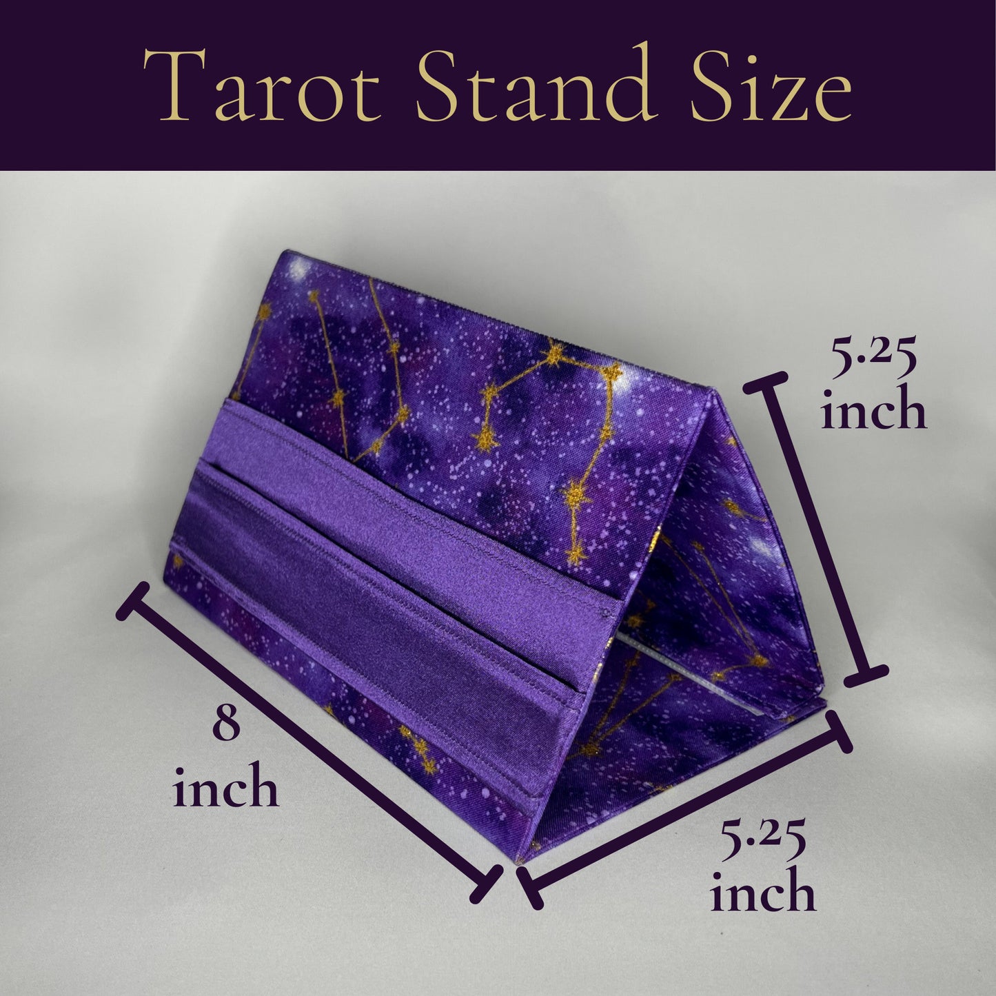 Purple & Gold Constellation Tarot Card Stand