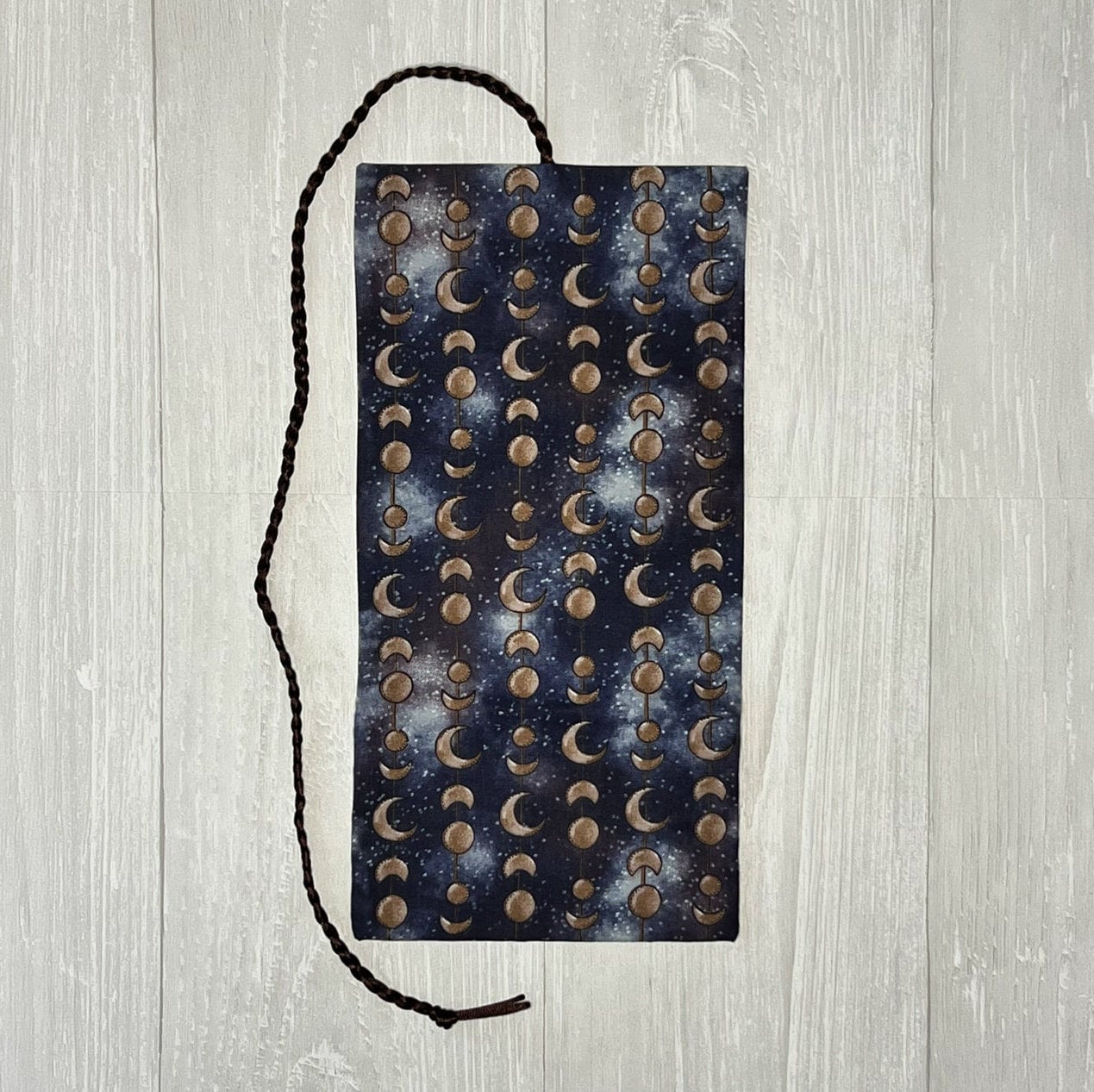 Moon Phase Tarot Wrap Pouch, Fold Over Pouch, Tarot Reading Supplies and Accessories, Tarot Card Holder, Divination Witch Tarot Reader Gift