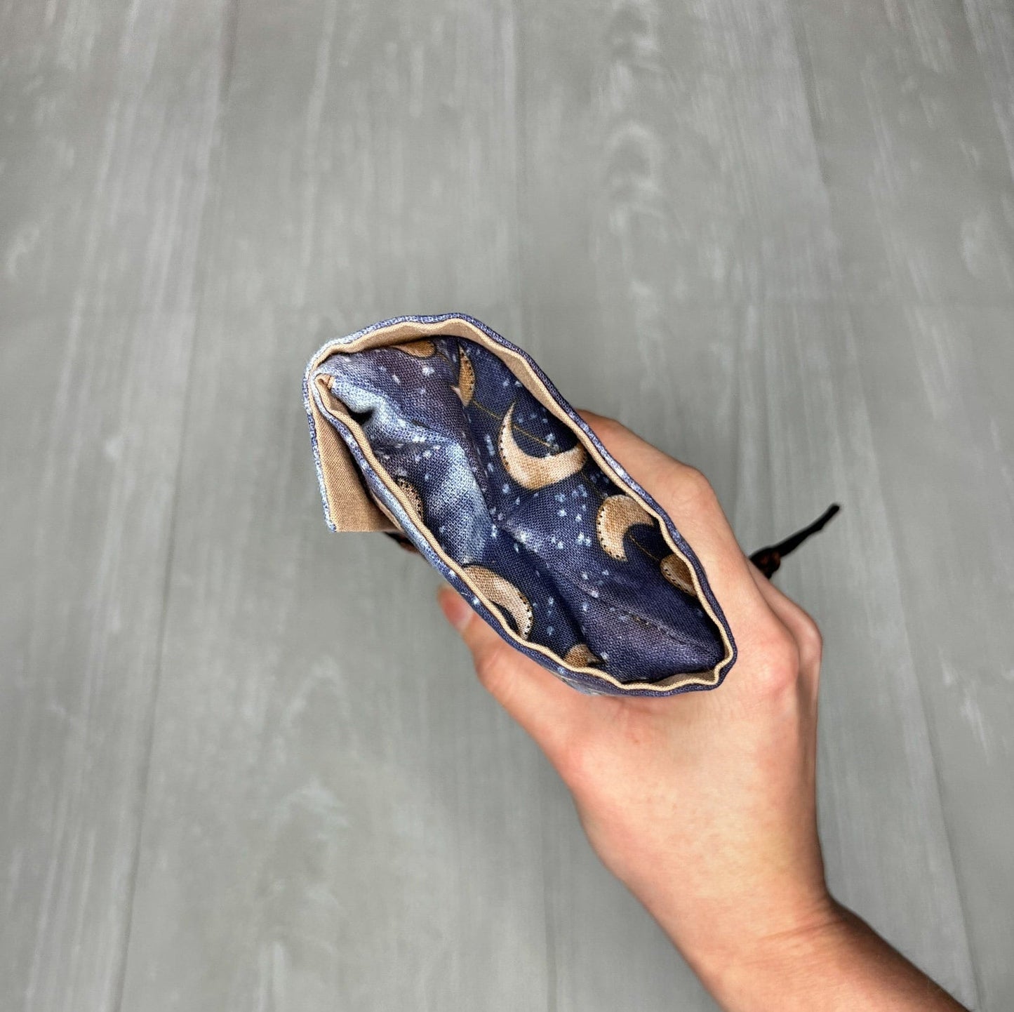 Moon Phase Tarot Wrap Pouch, Fold Over Pouch, Tarot Reading Supplies and Accessories, Tarot Card Holder, Divination Witch Tarot Reader Gift