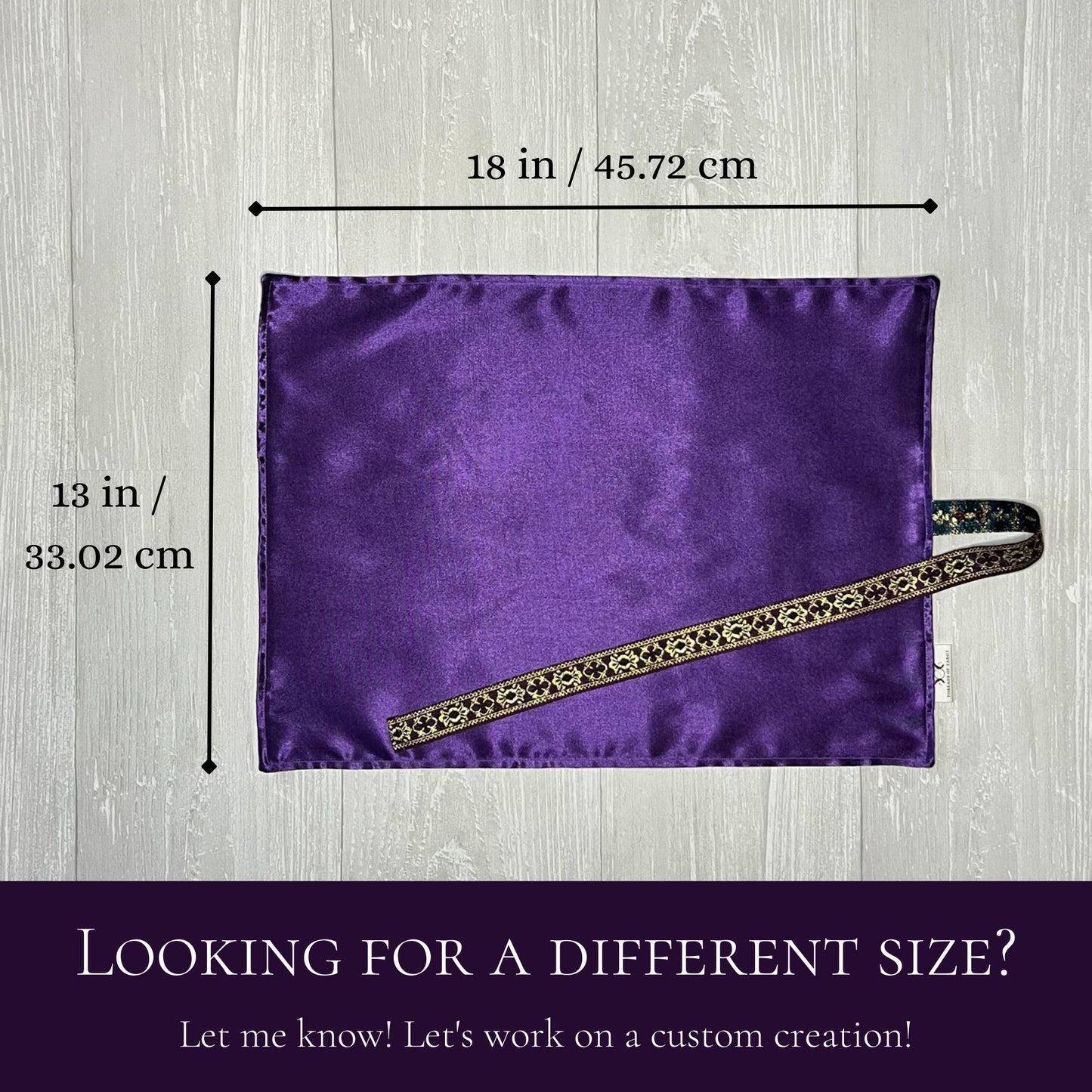 Tarot Wrap, Satin Tarot Storage and Cloth, Tarot Deck Storage Holder, Pagan Witchcraft Wiccan Divination Tools Gifts & Supplies, Purple