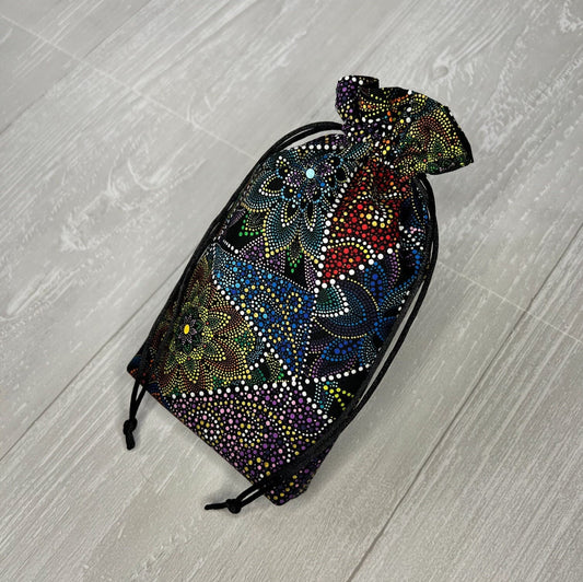 Tarot Bag, Drawstring Pouch, Tarot Deck Storage Holder, Standard Tarot, Pagan Witchcraft Wiccan Divination Tools Gifts & Supplies, Geometric