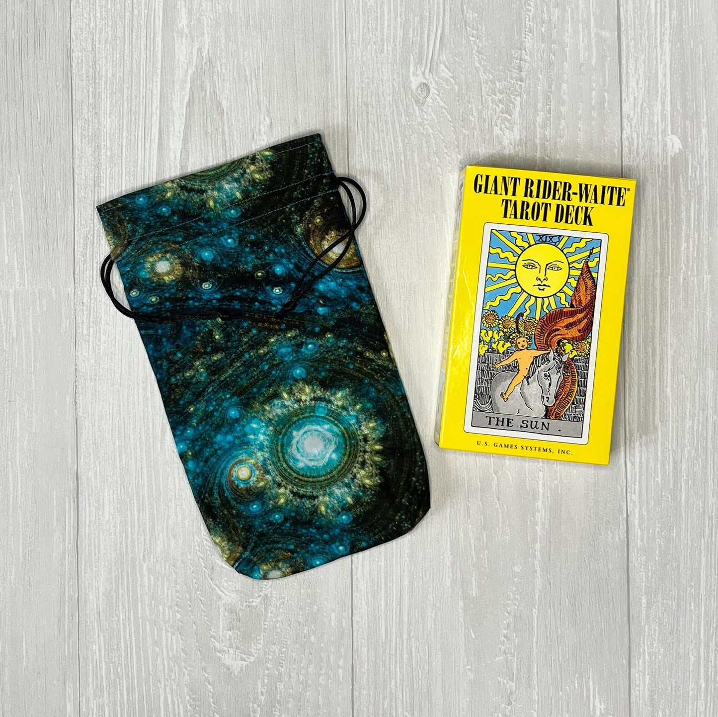 Large Sized Blue Galactic Tarot Bag