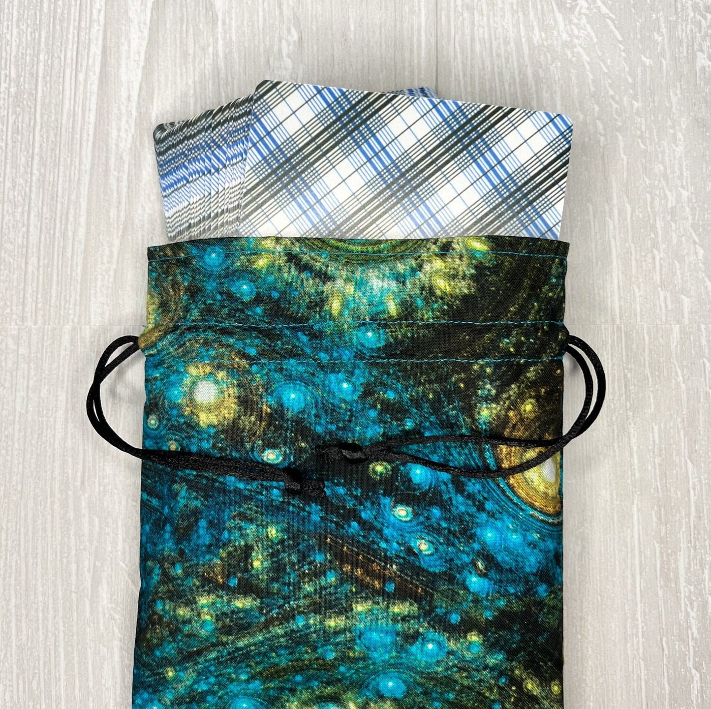 Large Sized Blue Galactic Tarot Bag