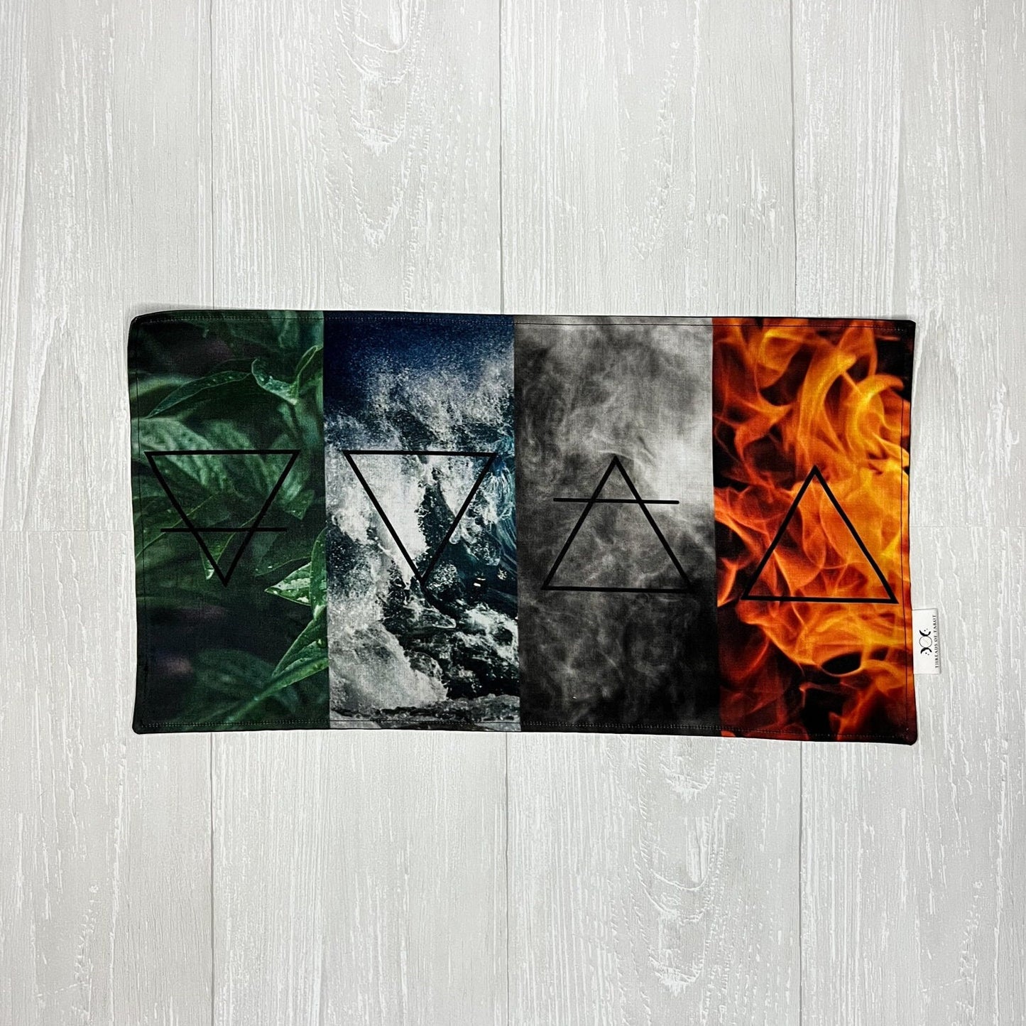 Alchemy Tarot Cloth, Rune Casting Cloth, Altar Ritual Cloth, Tarot Reading Supplies, Pagan Witchcraft Wiccan Gift Supplies, Elements