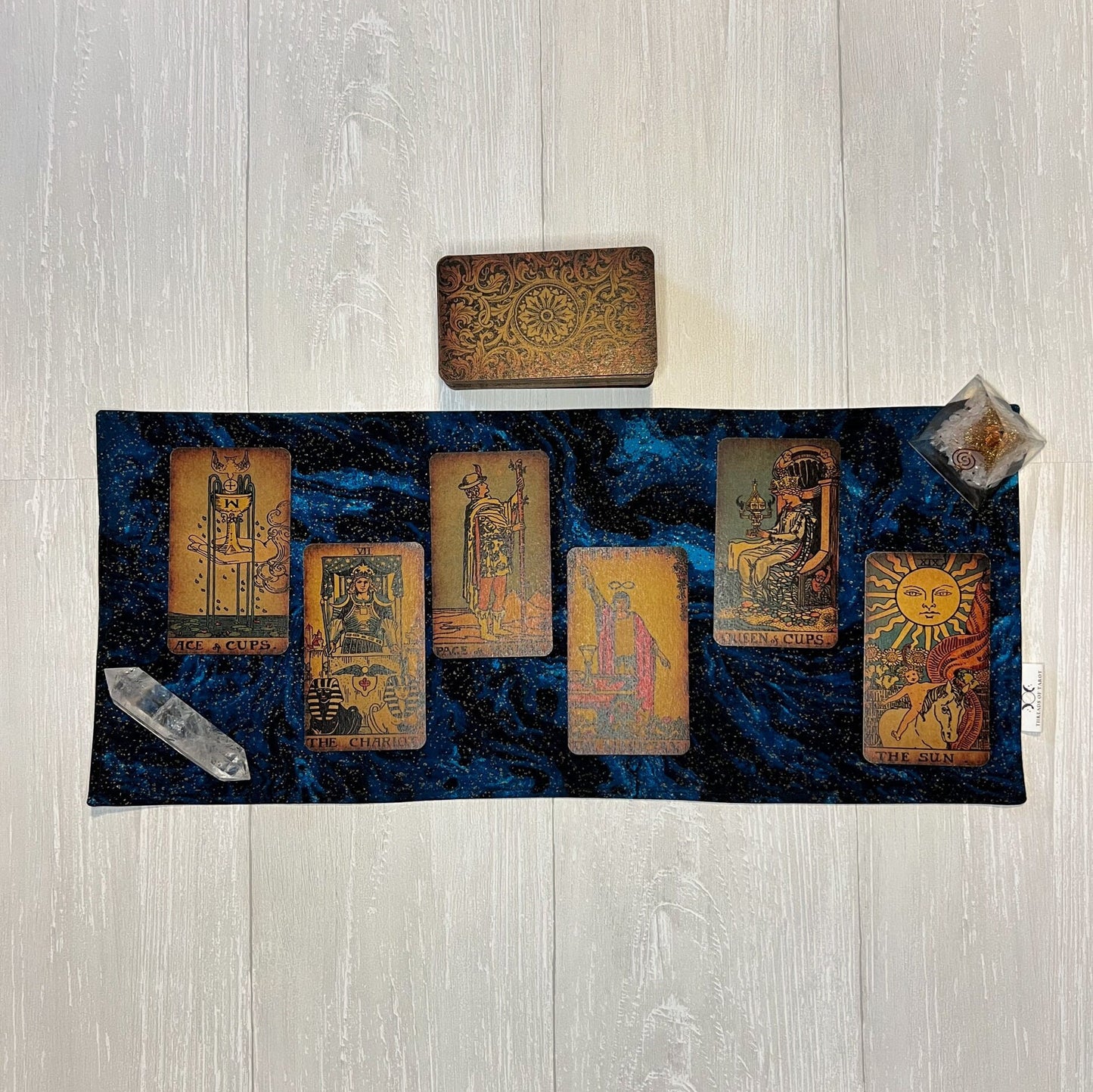 Tarot Cloth, Altar Ritual Cloth, Rune Casting, Tarot Reading Supplies, Pagan Witchcraft Wiccan Gift Supplies, Divination Tools, Celestial