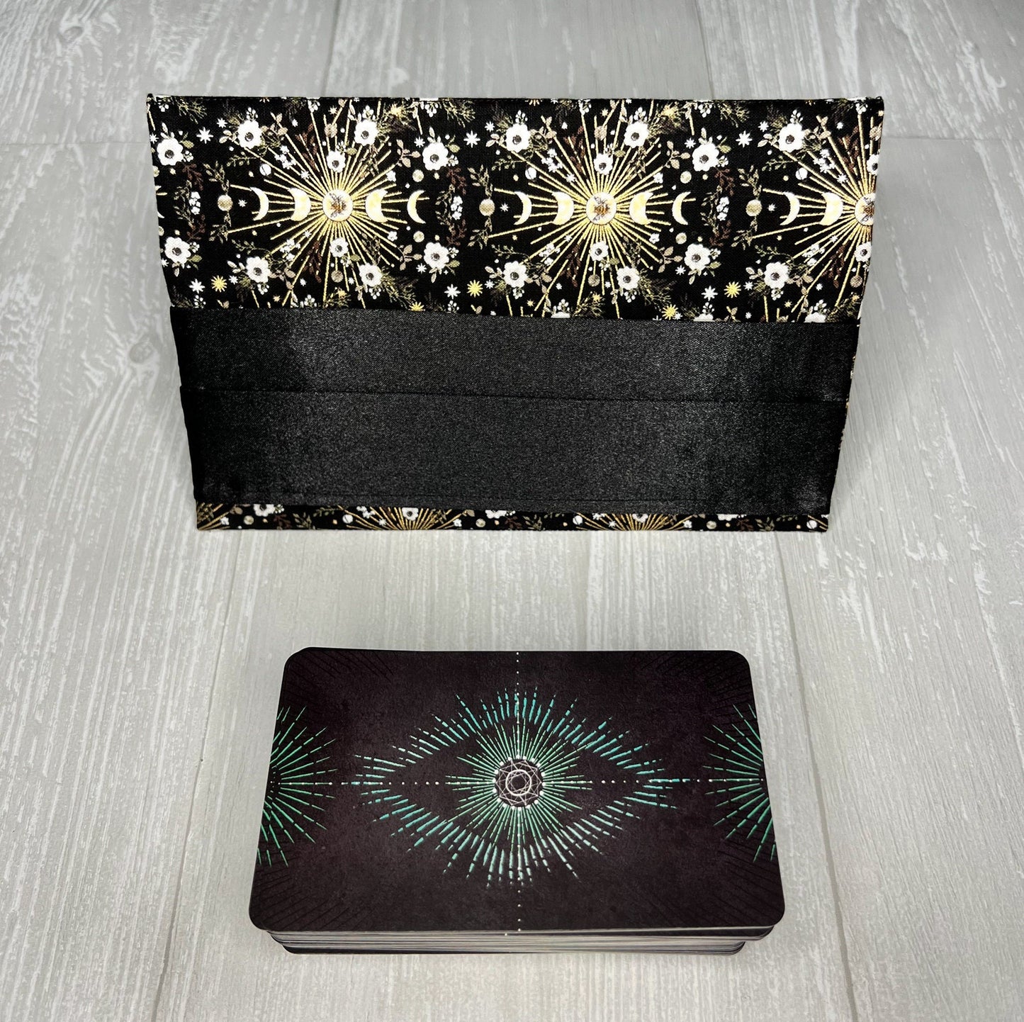 Fabric Tarot Card Stand, Daily Tarot Reading Stand, Unique Triple Goddess Tarot Accessories, Affirmation Card Holder, Tarot Reader Gift