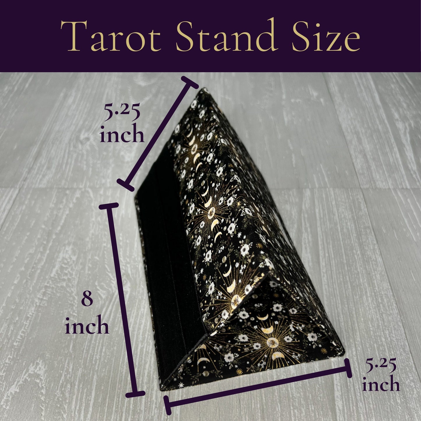 Fabric Tarot Card Stand, Daily Tarot Reading Stand, Unique Triple Goddess Tarot Accessories, Affirmation Card Holder, Tarot Reader Gift