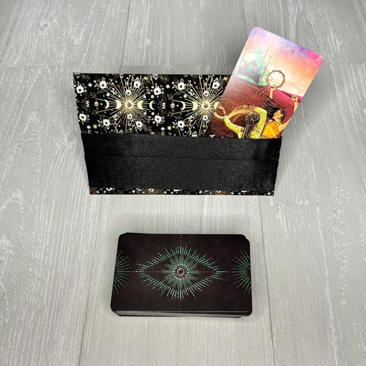 Fabric Tarot Card Stand, Daily Tarot Reading Stand, Unique Triple Goddess Tarot Accessories, Affirmation Card Holder, Tarot Reader Gift