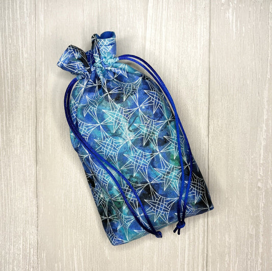 Geometric Star Tarot Bag, Drawstring Pouch, Tarot Deck Storage Holder, Standard Tarot, Pagan Witchcraft Divination Tools Gifts & Supplies