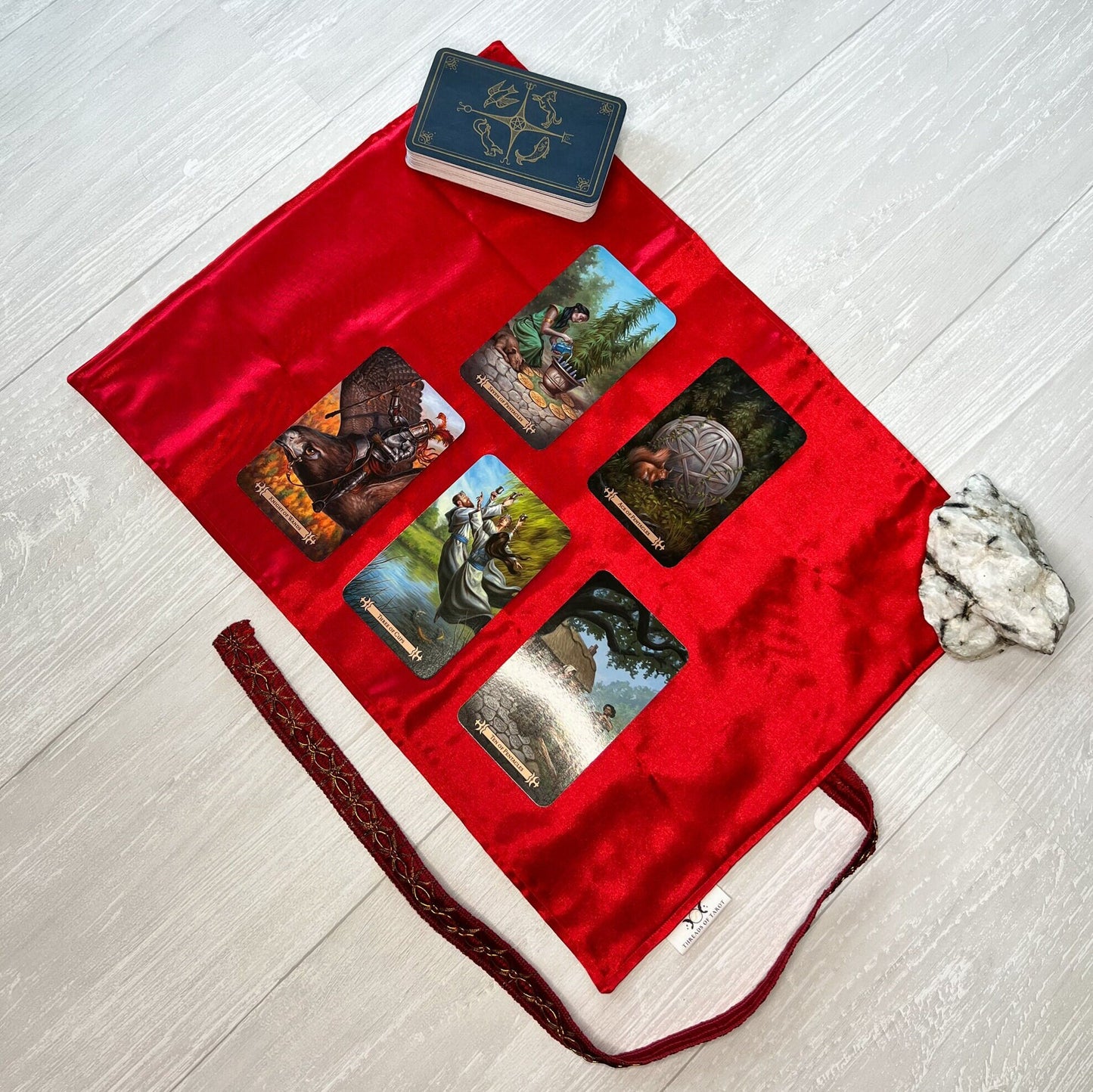 Red Satin Tarot Wrap