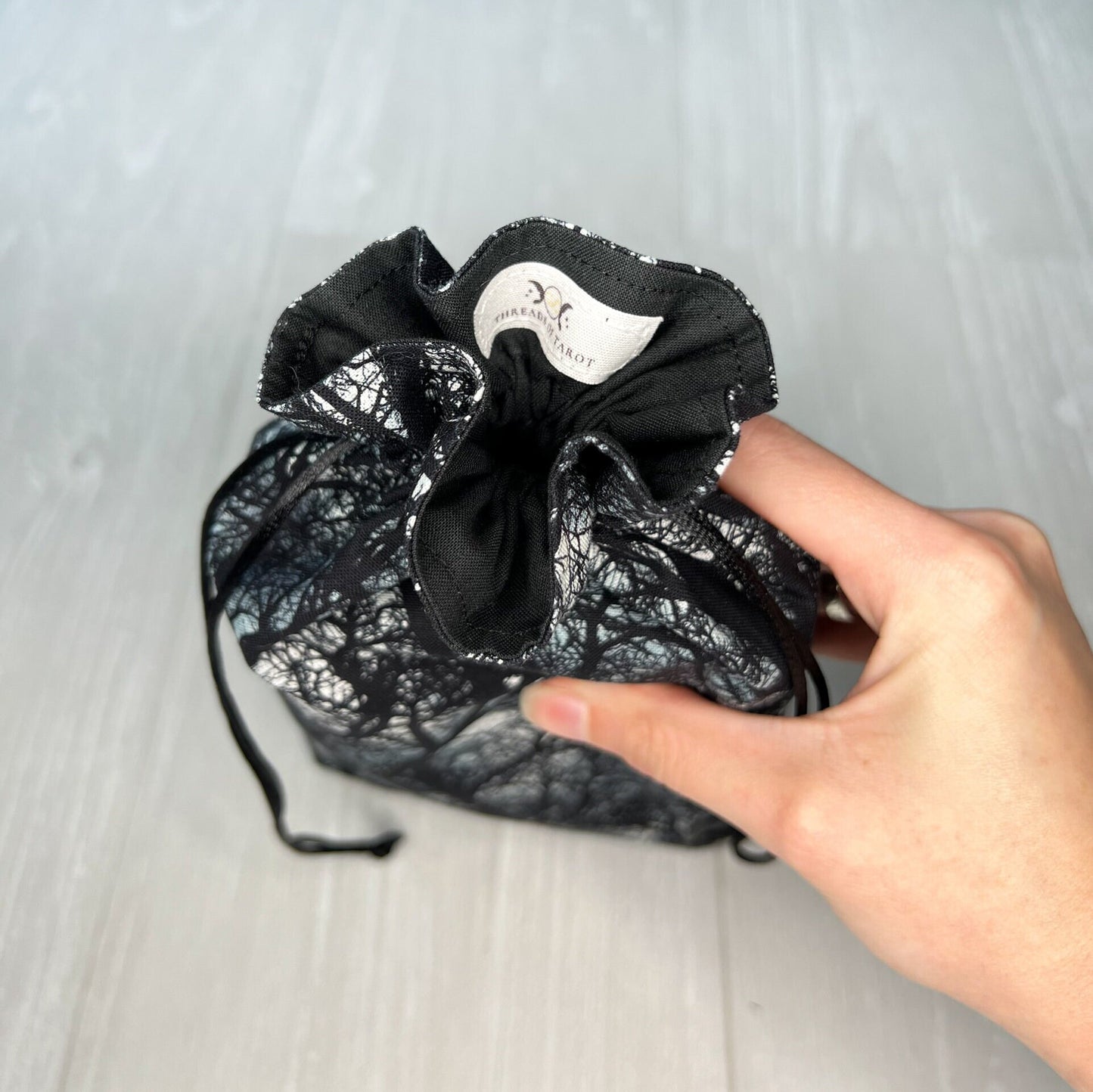 Forest Large Tarot Bag, Drawstring Pouch for Tarot & Oracle Deck, Divination Tools, Giant Tarot Deck, Witchcraft and Wiccan Gift Supplies