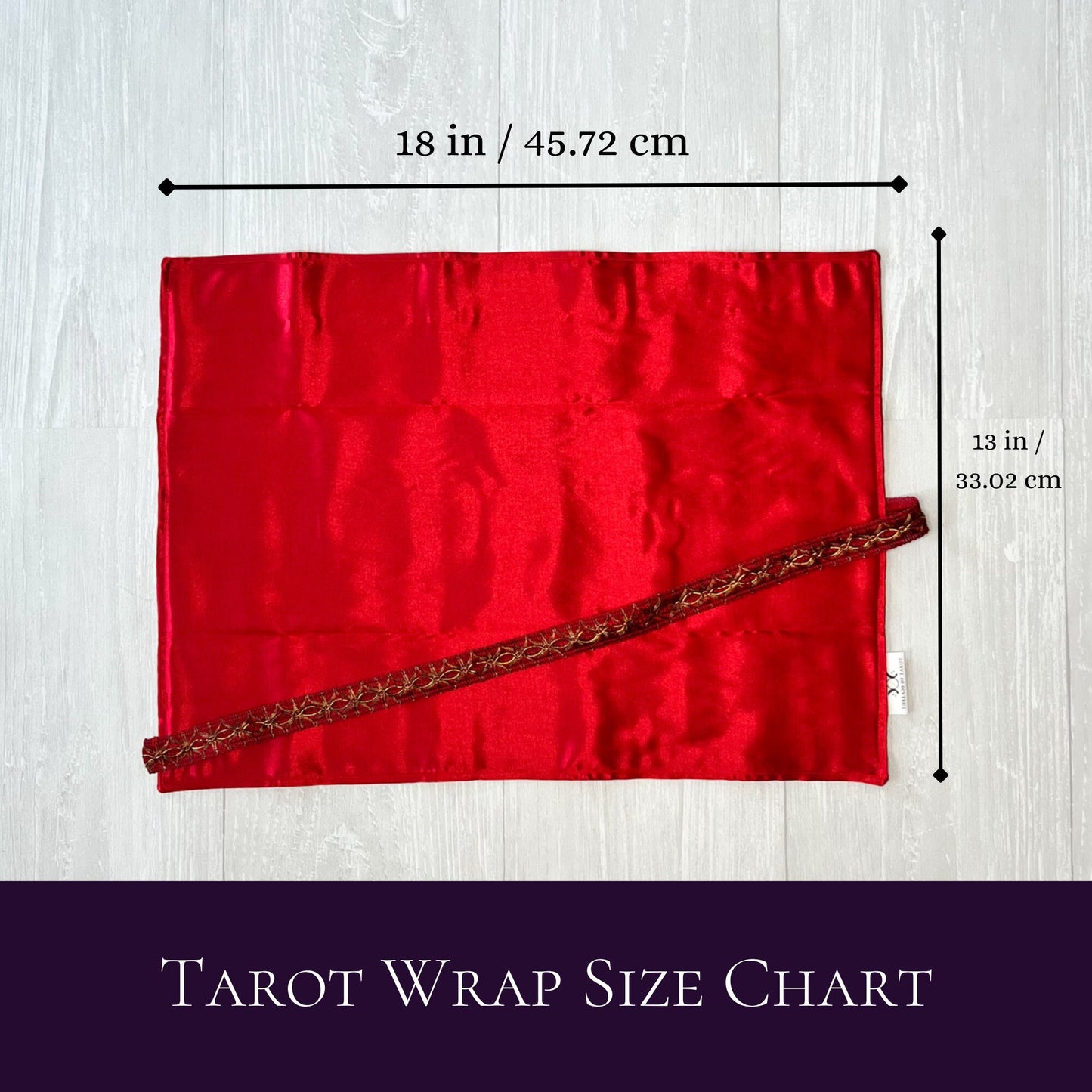 Red Satin Tarot Wrap