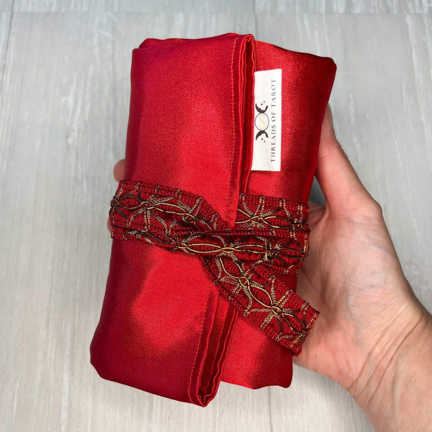 Red Satin Tarot Wrap