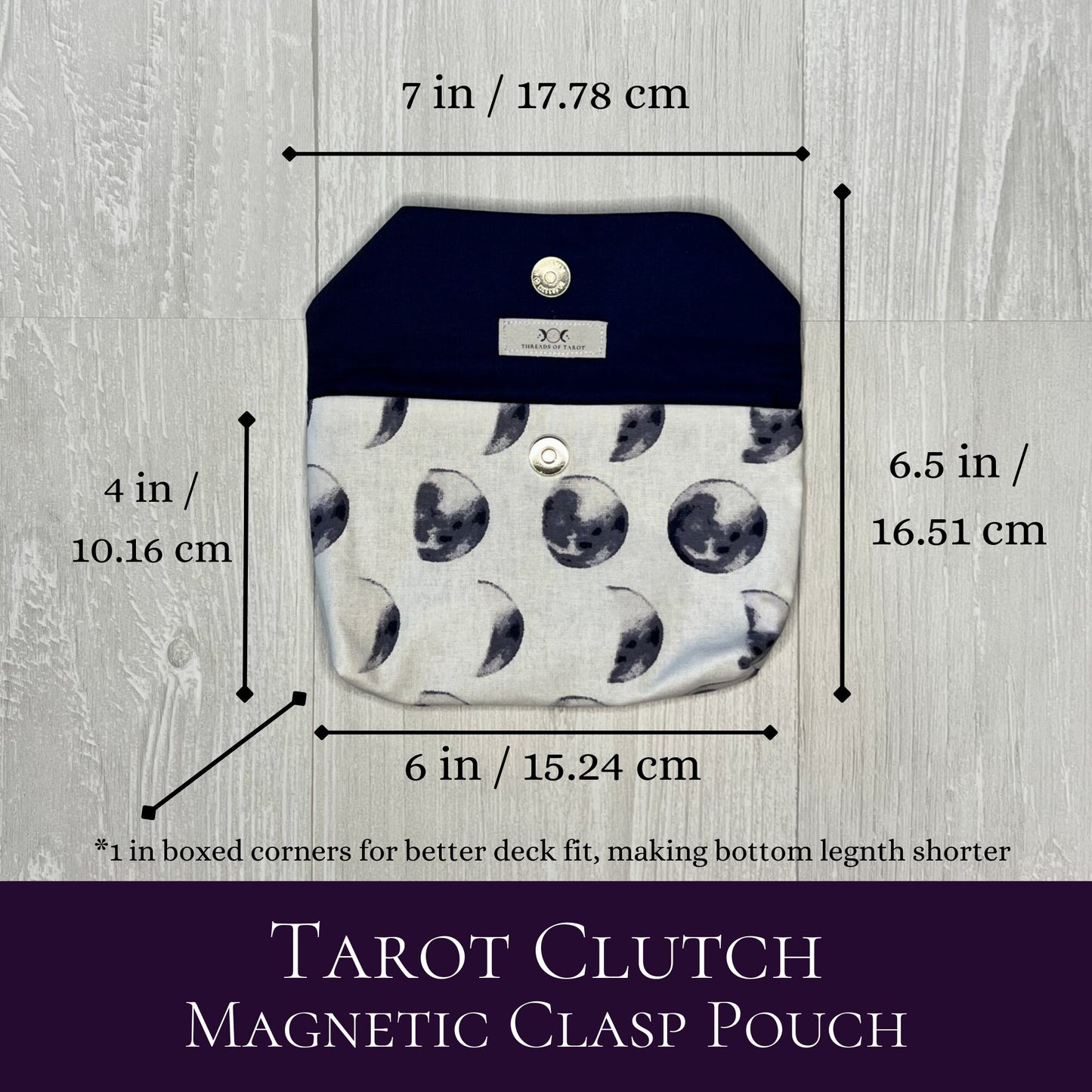 Moon Phase Tarot Deck Clutch