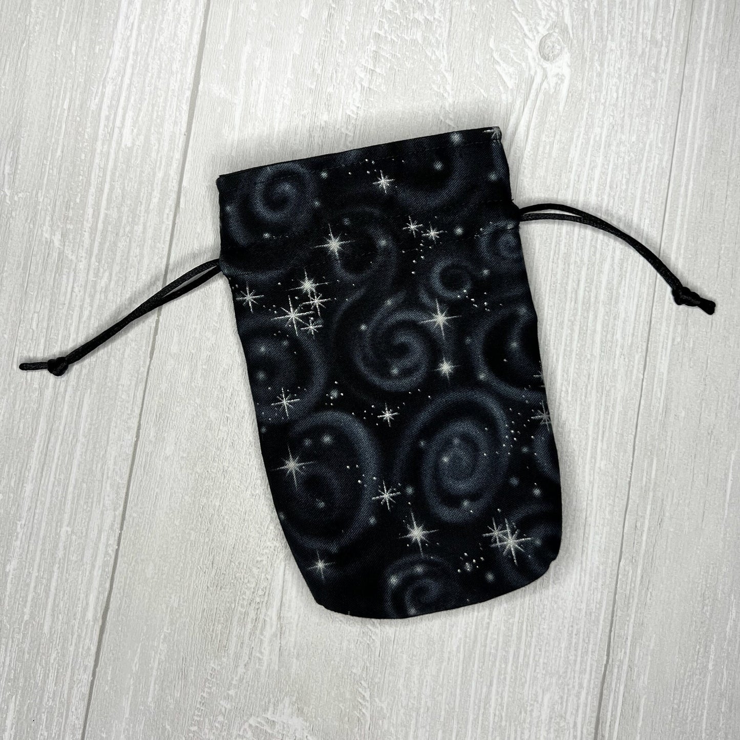 Mini Sized Black Galactic Tarot Bag
