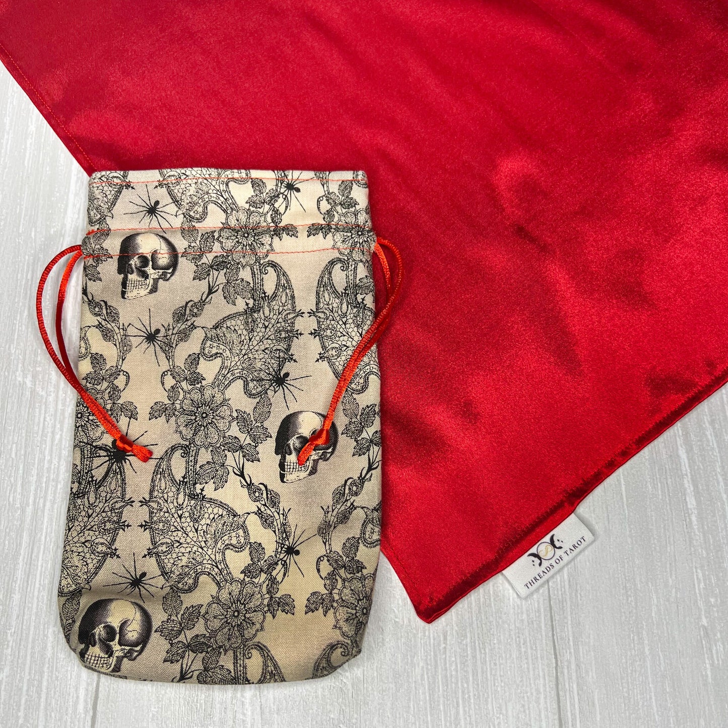 Tarot Deck Gift Set, Rider Waite Tarot Deck, Tarot Drawstring Bag, Reading Cloth, Yule Christmas Gift Box, Divination Tools, Witch Supplies