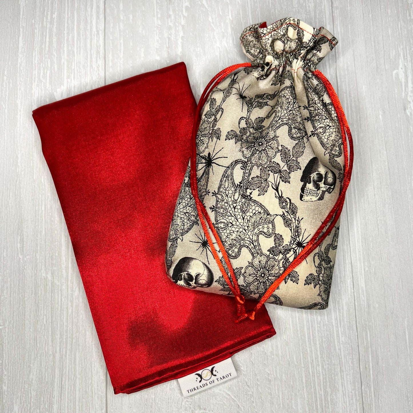 Tarot Deck Gift Set, Rider Waite Tarot Deck, Tarot Drawstring Bag, Reading Cloth, Yule Christmas Gift Box, Divination Tools, Witch Supplies