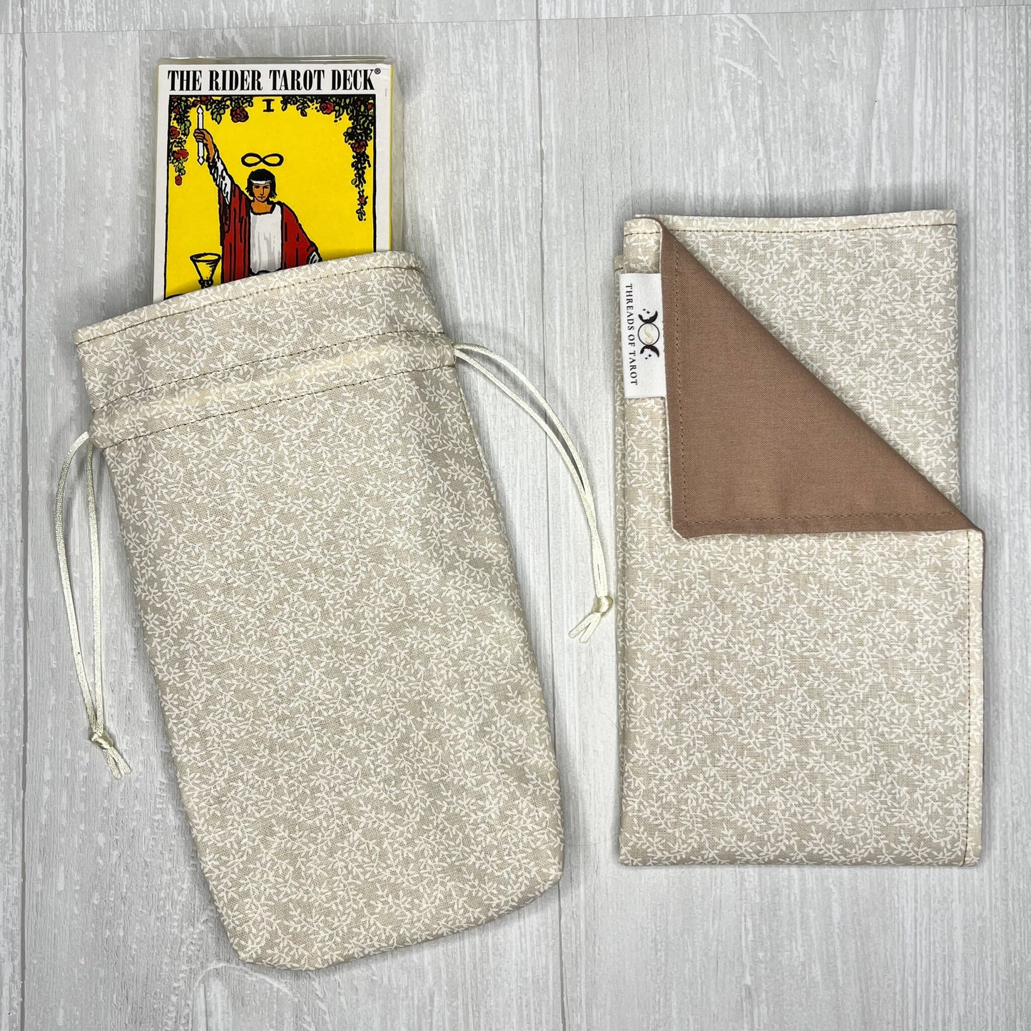 Tarot Deck Gift Set, Rider Waite Tarot Deck, Tarot Drawstring Bag, Reading Cloth, Yule Christmas Gift Box, Divination Tools, Witch Supplies