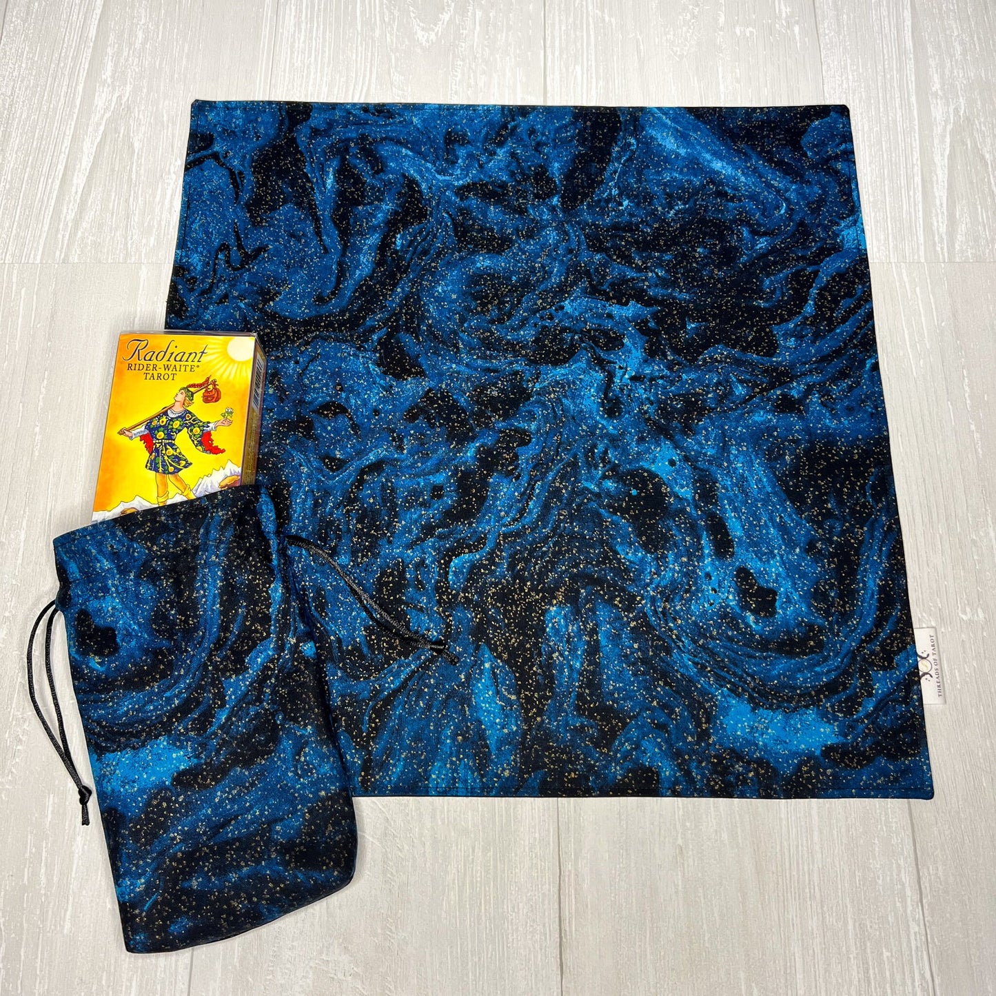 Tarot Deck Gift Set, Rider Waite Tarot Deck, Tarot Drawstring Bag, Reading Cloth, Yule Christmas Gift Box, Divination Tools, Witch Supplies
