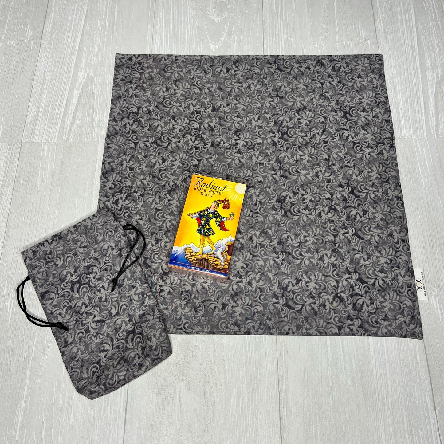 Tarot Deck Gift Set, Rider Waite Tarot Deck, Tarot Drawstring Bag, Reading Cloth, Yule Christmas Gift Box, Divination Tools, Witch Supplies