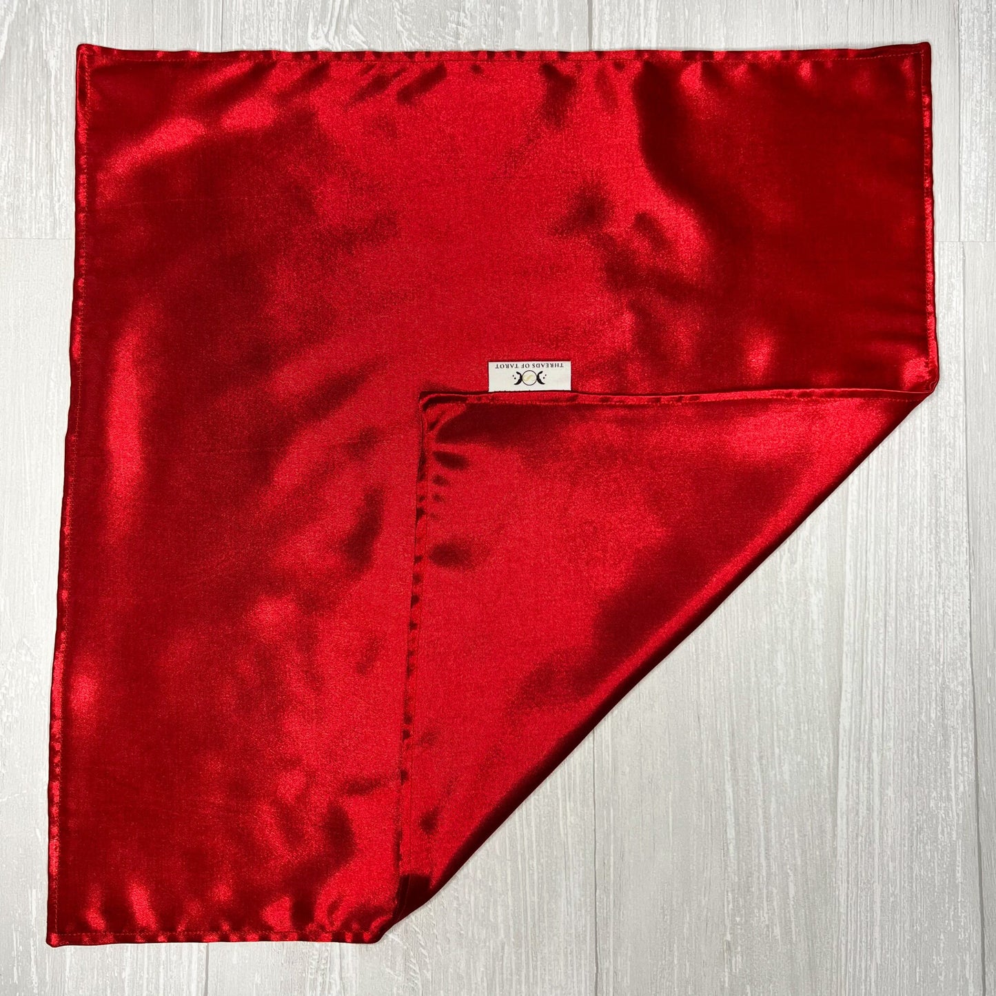 Red Satin Tarot Cloth, Altar Ritual Cloth, Rune Casting, Tarot Reading Supplies, Witchcraft Wiccan Pagan Gift Supplies, Divination Tools