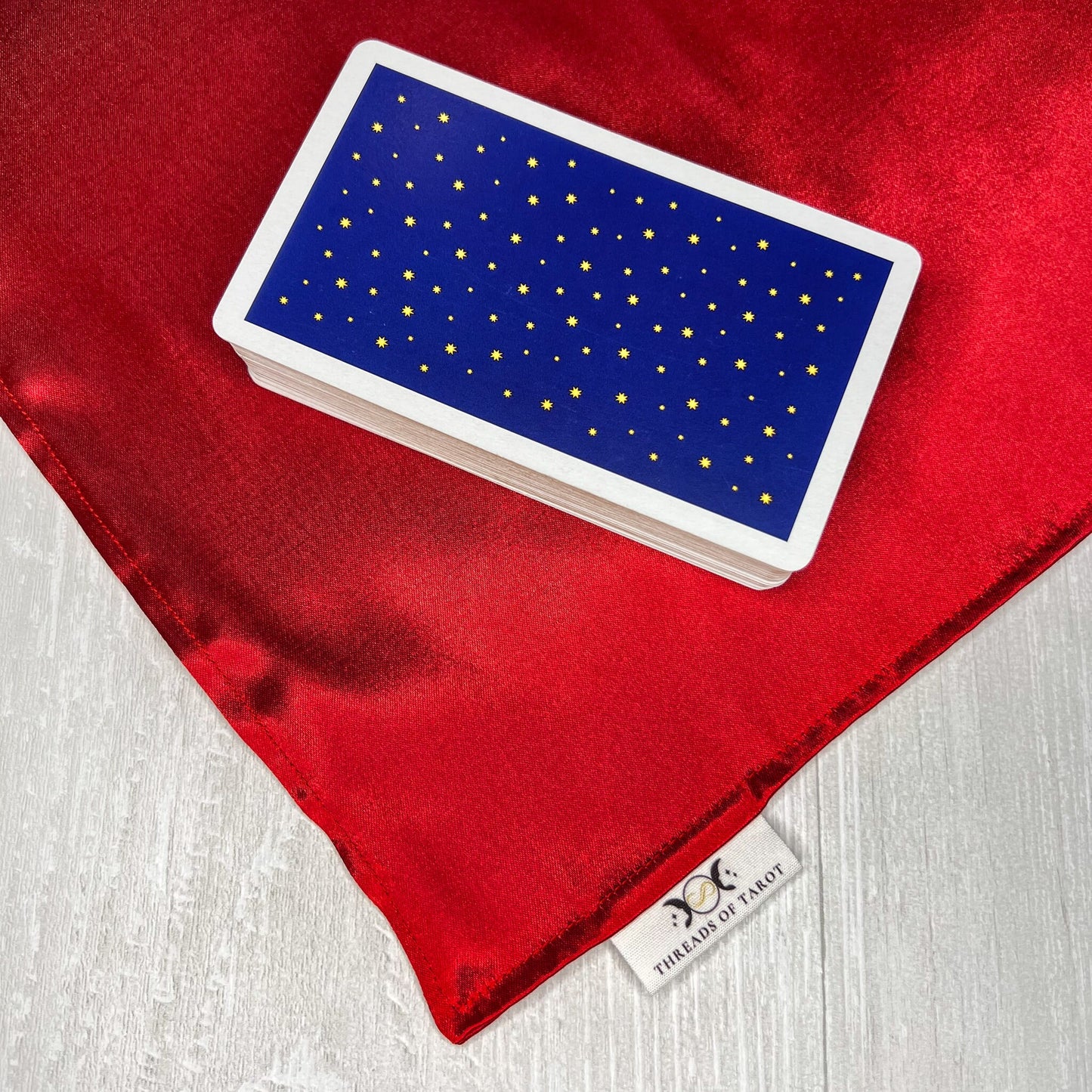 Red Satin Tarot Cloth, Altar Ritual Cloth, Rune Casting, Tarot Reading Supplies, Witchcraft Wiccan Pagan Gift Supplies, Divination Tools