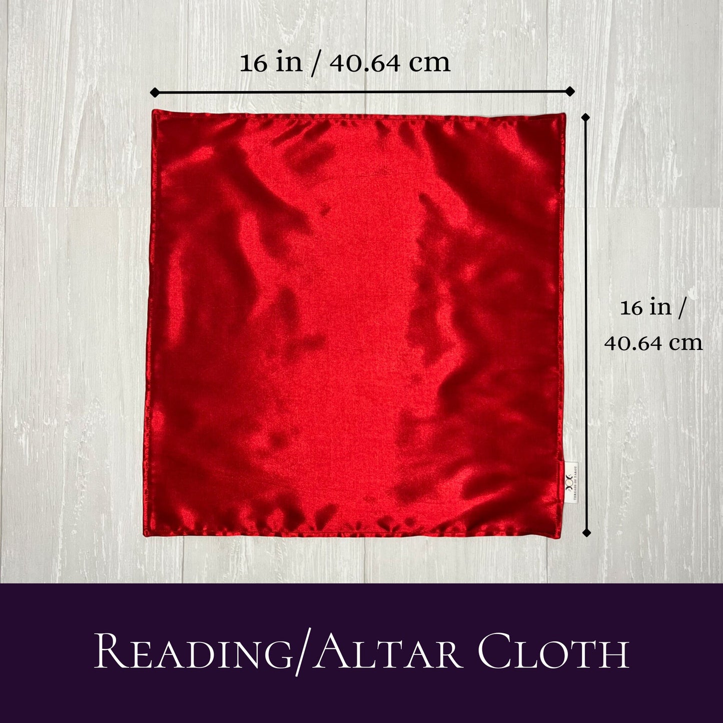 Red Satin Tarot Cloth, Altar Ritual Cloth, Rune Casting, Tarot Reading Supplies, Witchcraft Wiccan Pagan Gift Supplies, Divination Tools