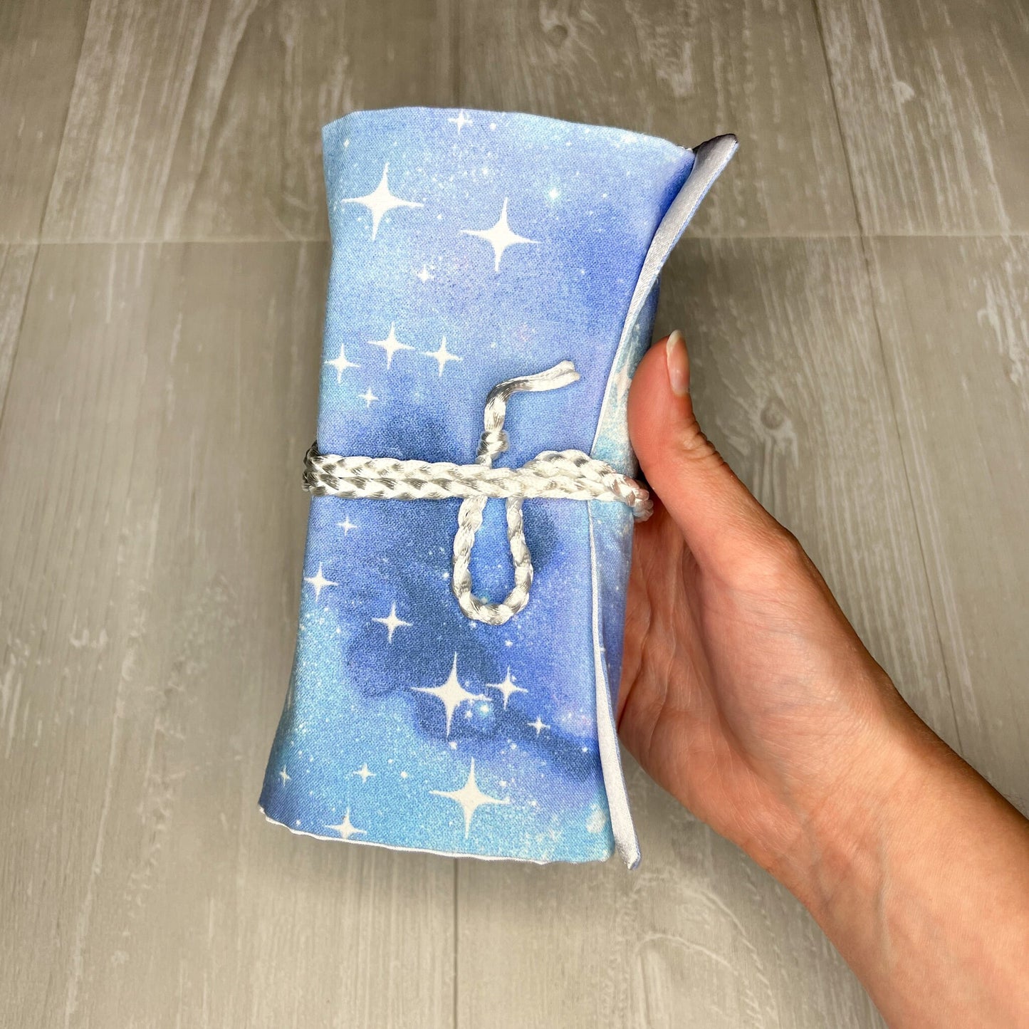 Blue Galactic Tarot Deck Wrap, Tarot Deck Holder Pouch, Tarot Card Supplies and Accessories, Divination Pagan Witch Tarot Reader Gift
