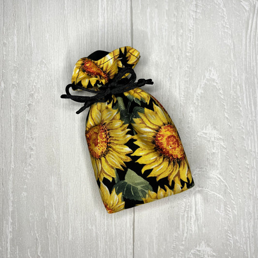 Mini Sized Sunflower Drawstring Bag