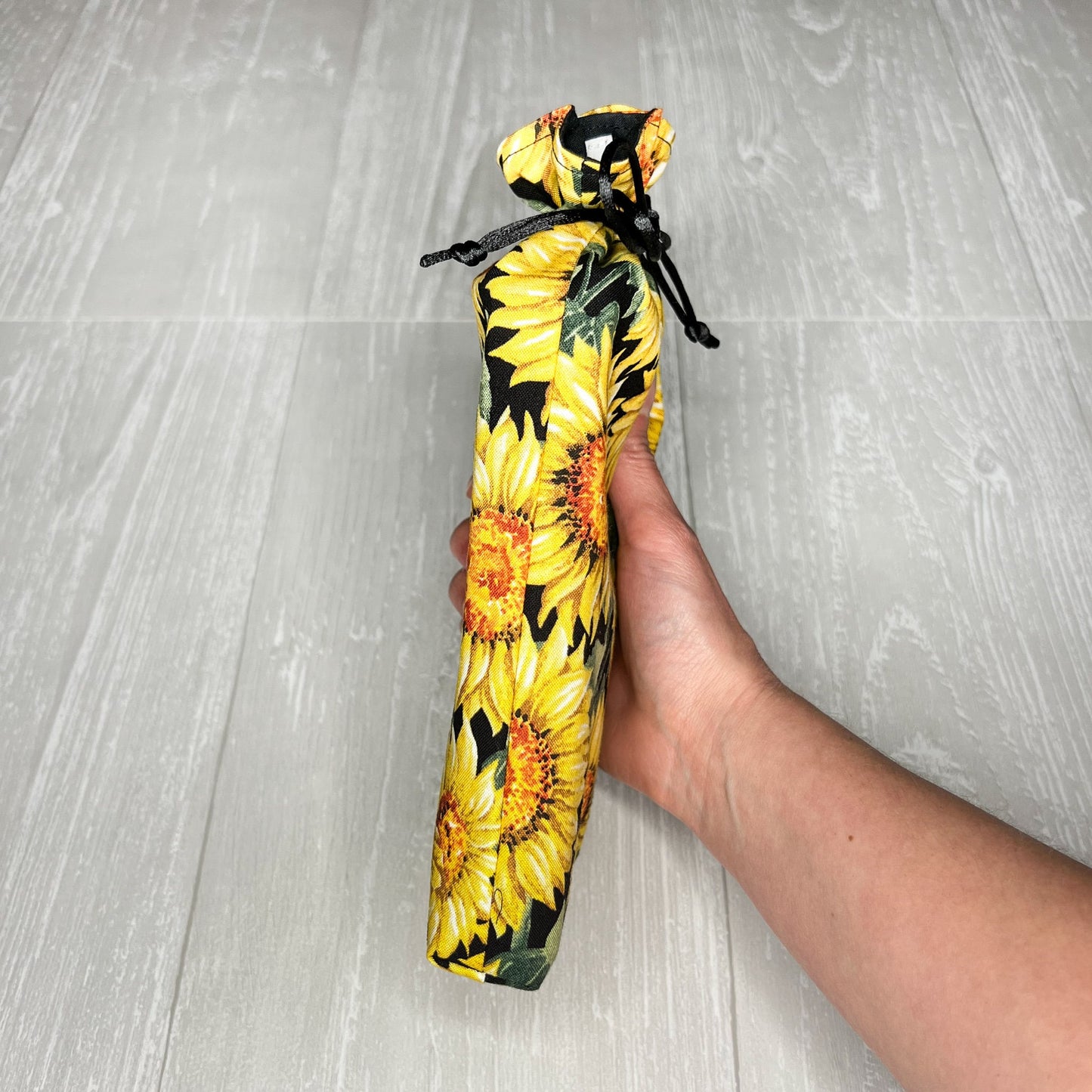Sunflower Large Tarot Deck Bag, Tarot & Oracle Drawstring Pouch, Large Deck Storage Holder, Tarot Reader Birthday Gift, Witch Pagan Tools