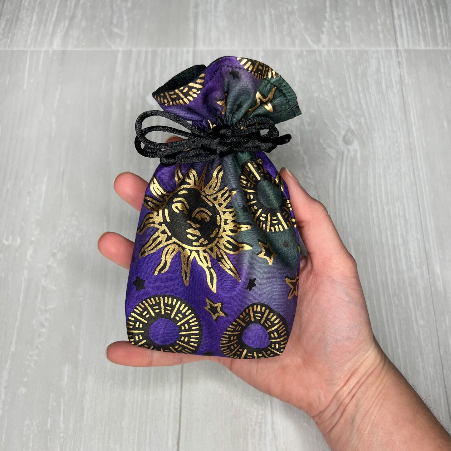 Mini Sized Sun & Moon Drawstring Bag