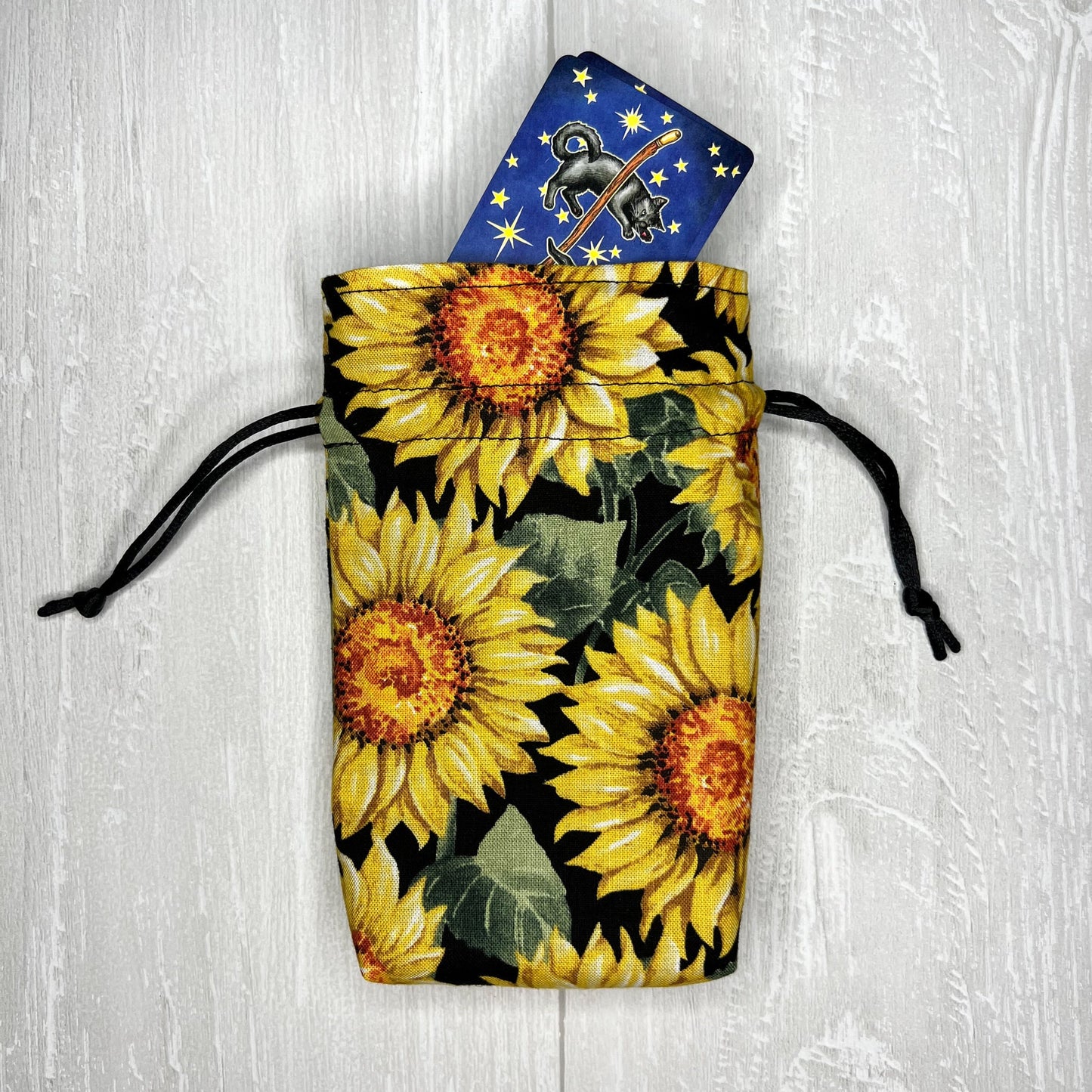 Mini Sized Sunflower Drawstring Bag
