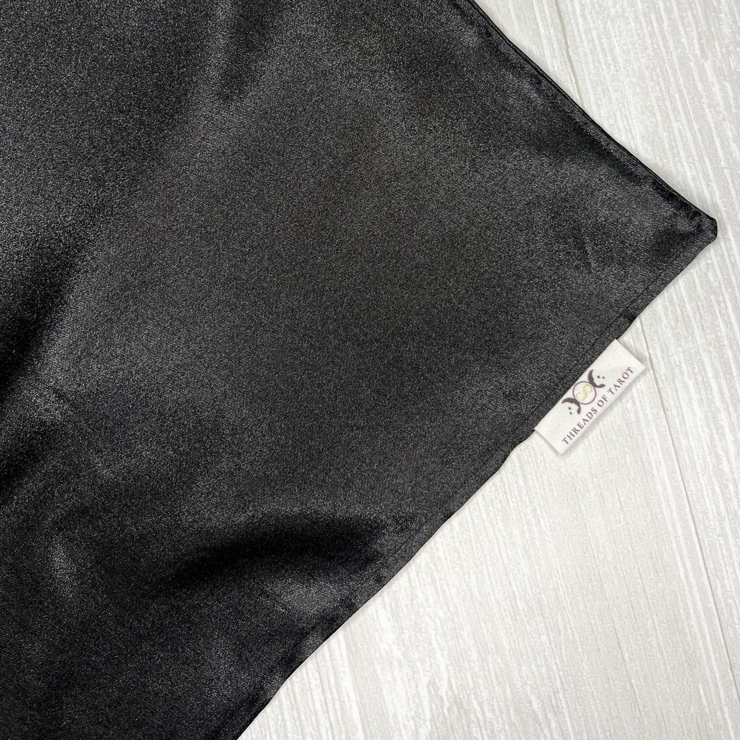 Black Satin Tarot Altar Cloth